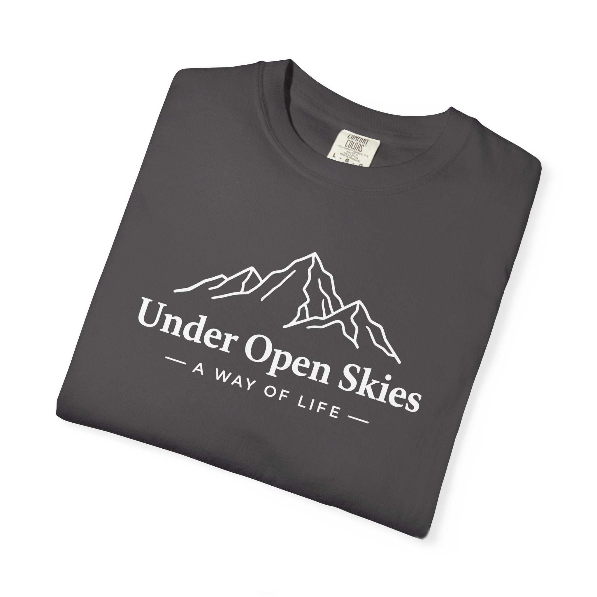Under Open Skies - Minimalist Mountain Tee