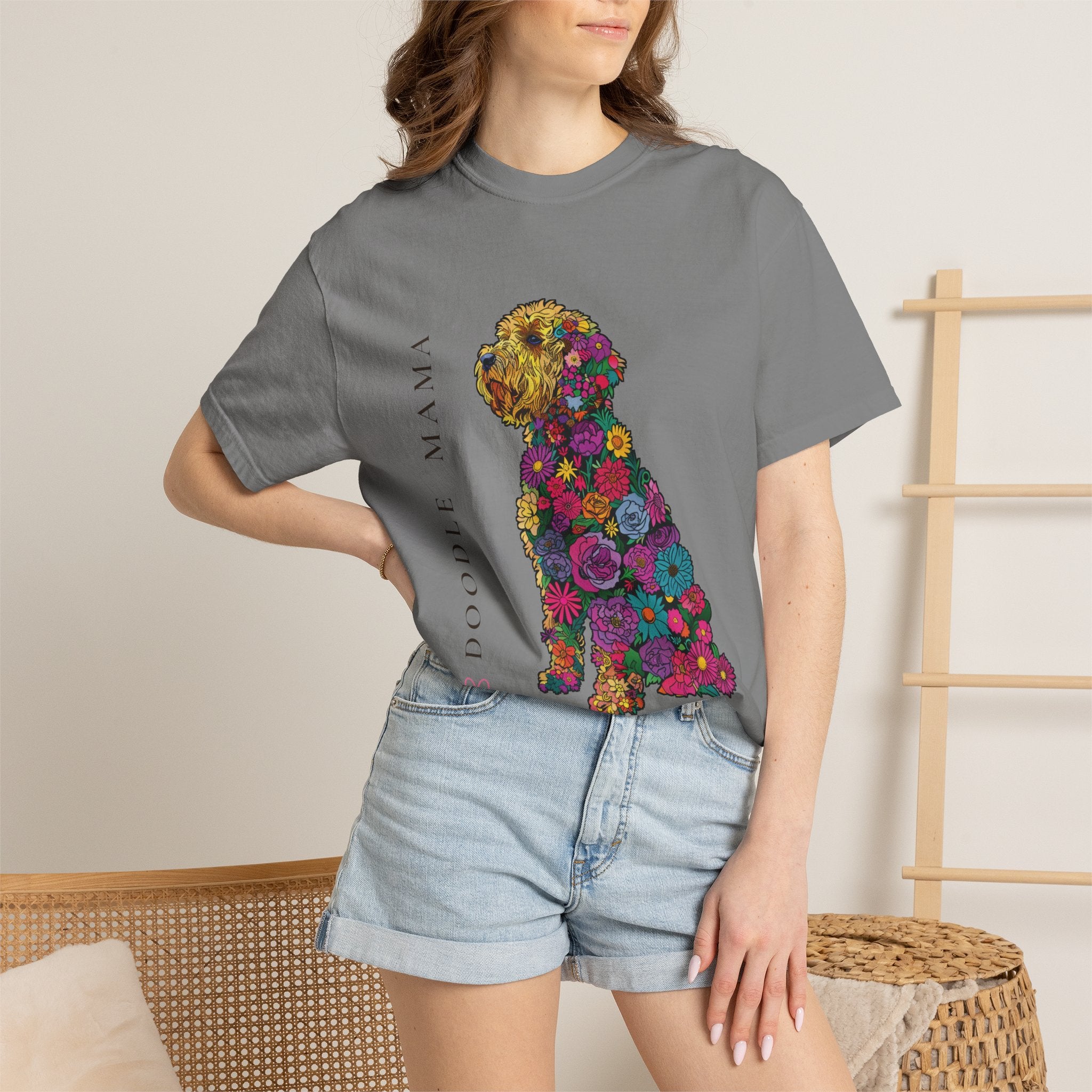 Doodle Mama - Floral Doodle Tee