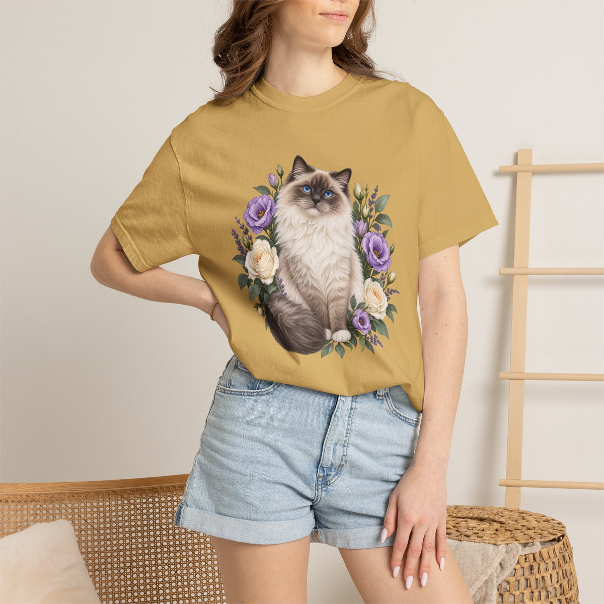 Hoopoe Hollyhock Tee