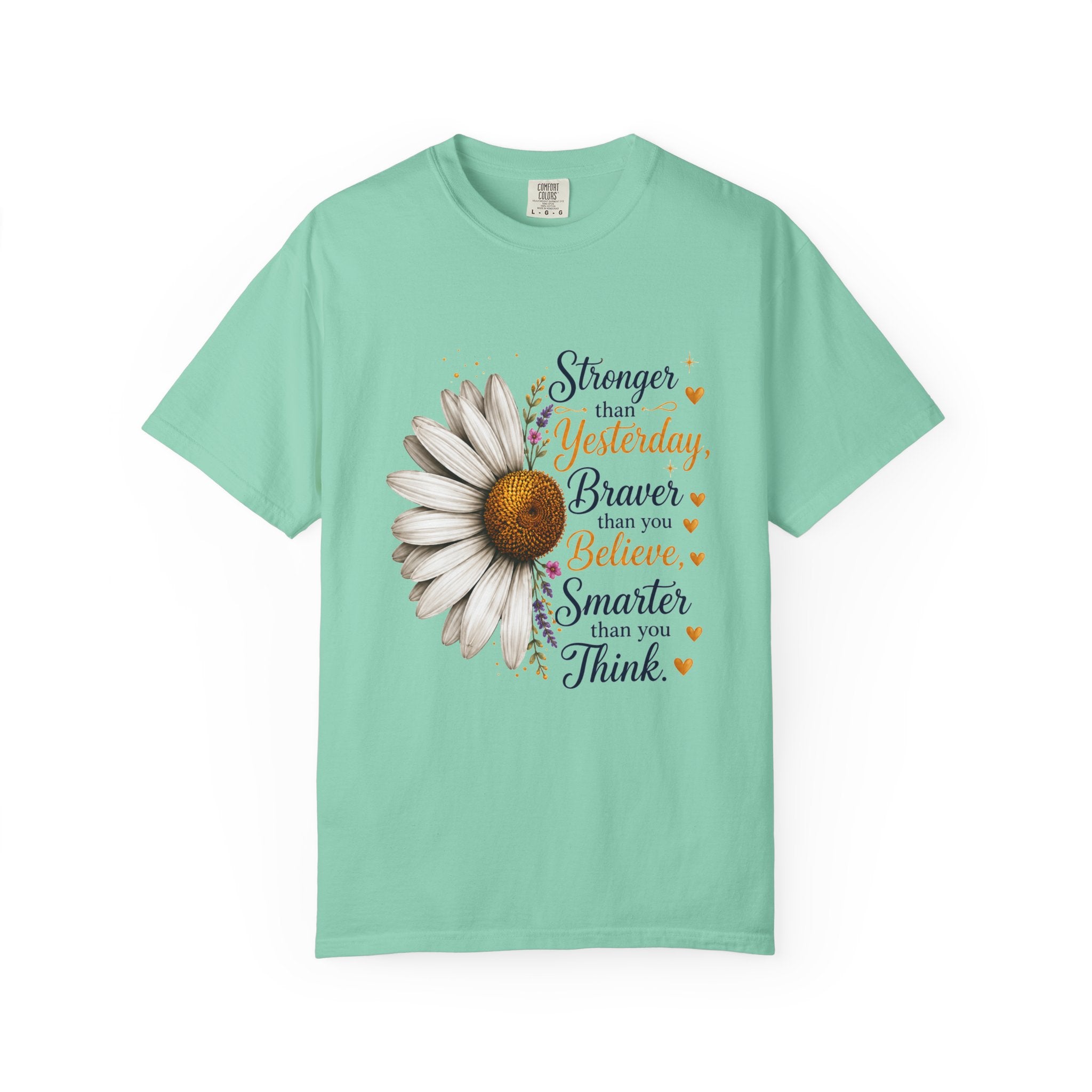 Stronger Braver Smarter - Daisy Empowerment Tee