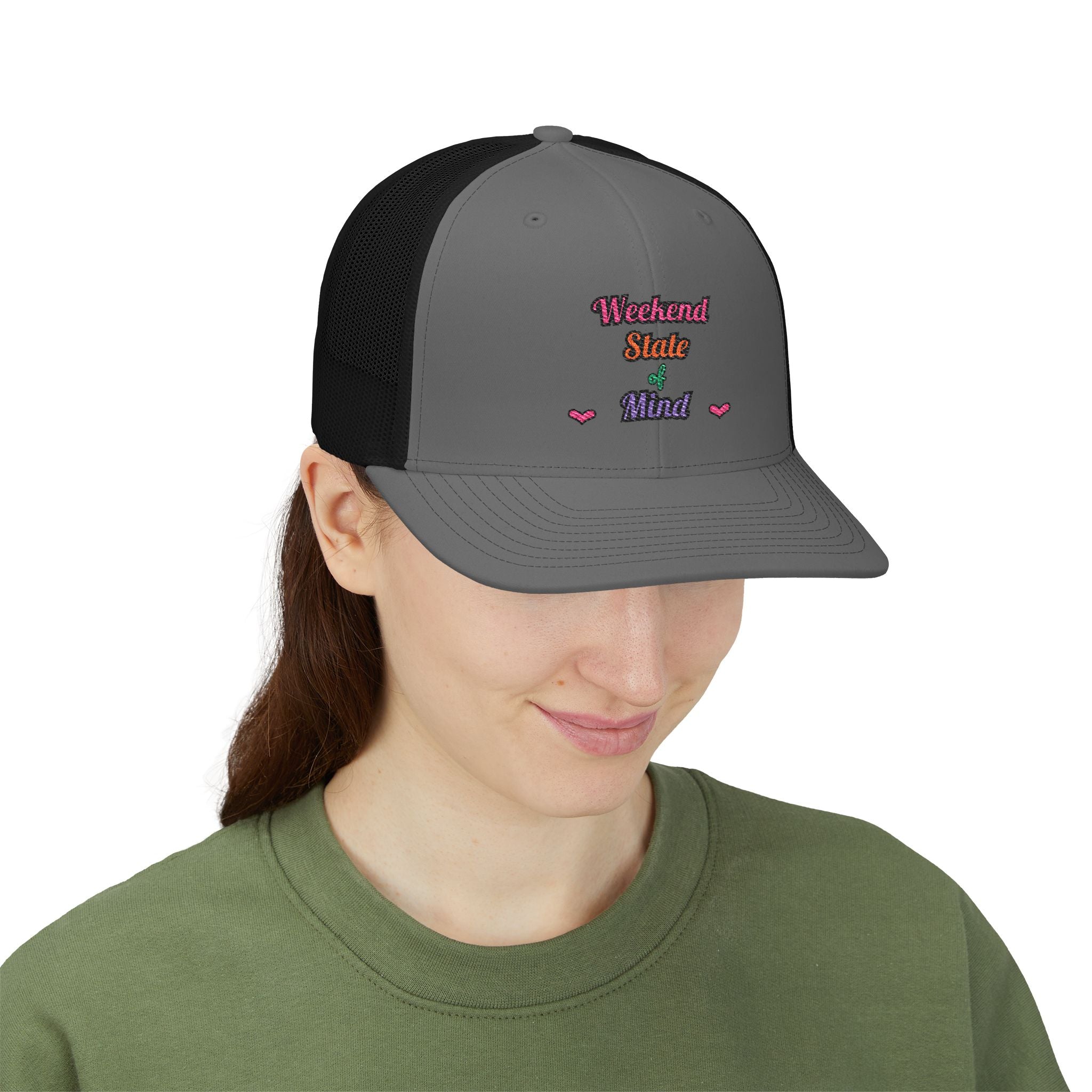 Weekend State of Mind — Embroidered Trucker Hat