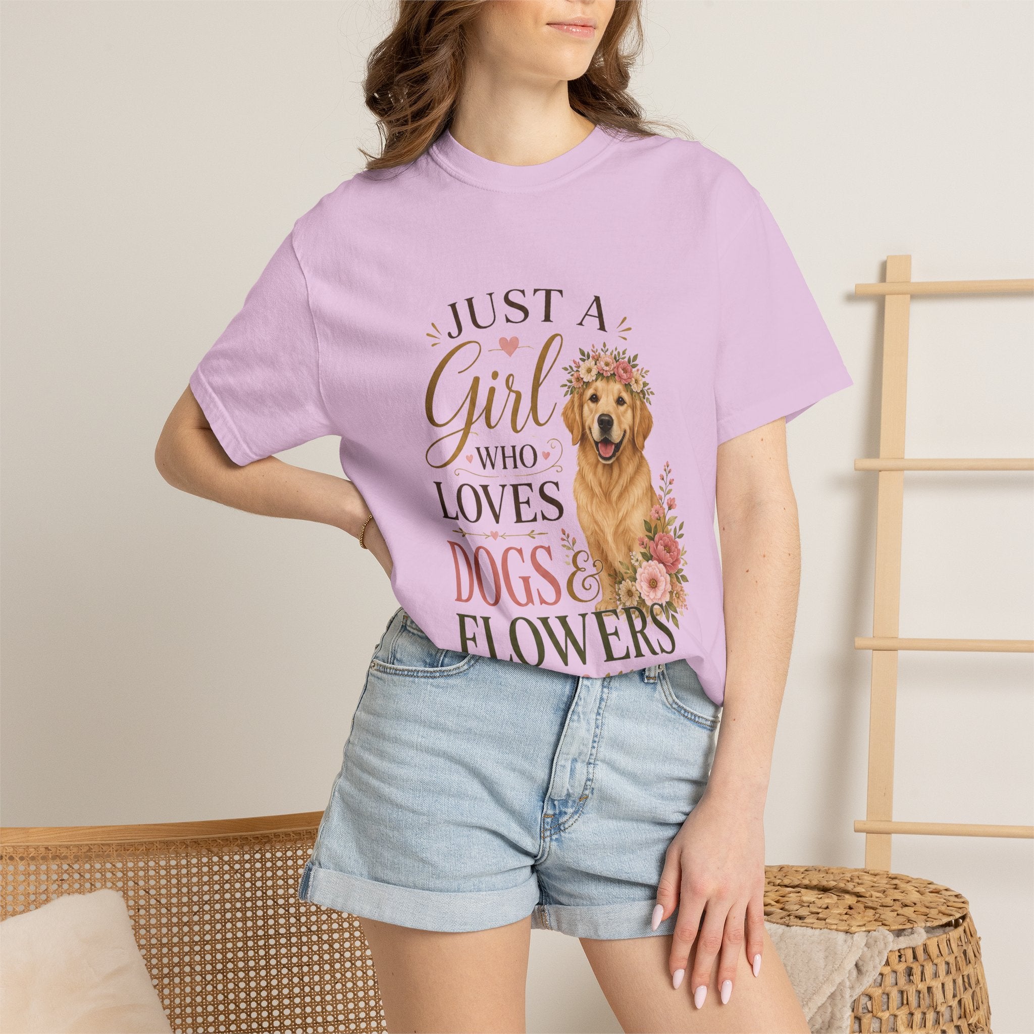 Just a Girl Who Loves Dogs and Flowers