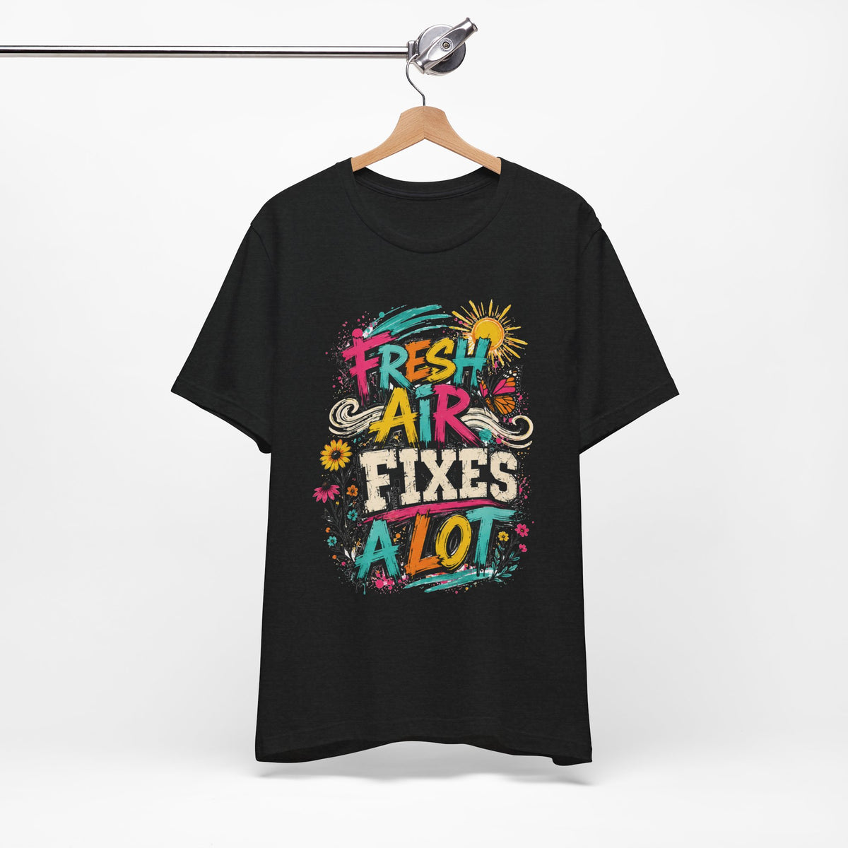 Fresh Air Fixes a Lot T-Shirt — Garment-Dyed Cotton