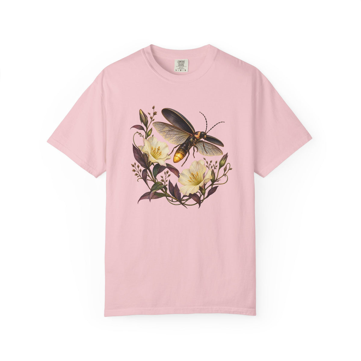 Firefly & Evening Primrose T-Shirt — Garment-Dyed Cotton