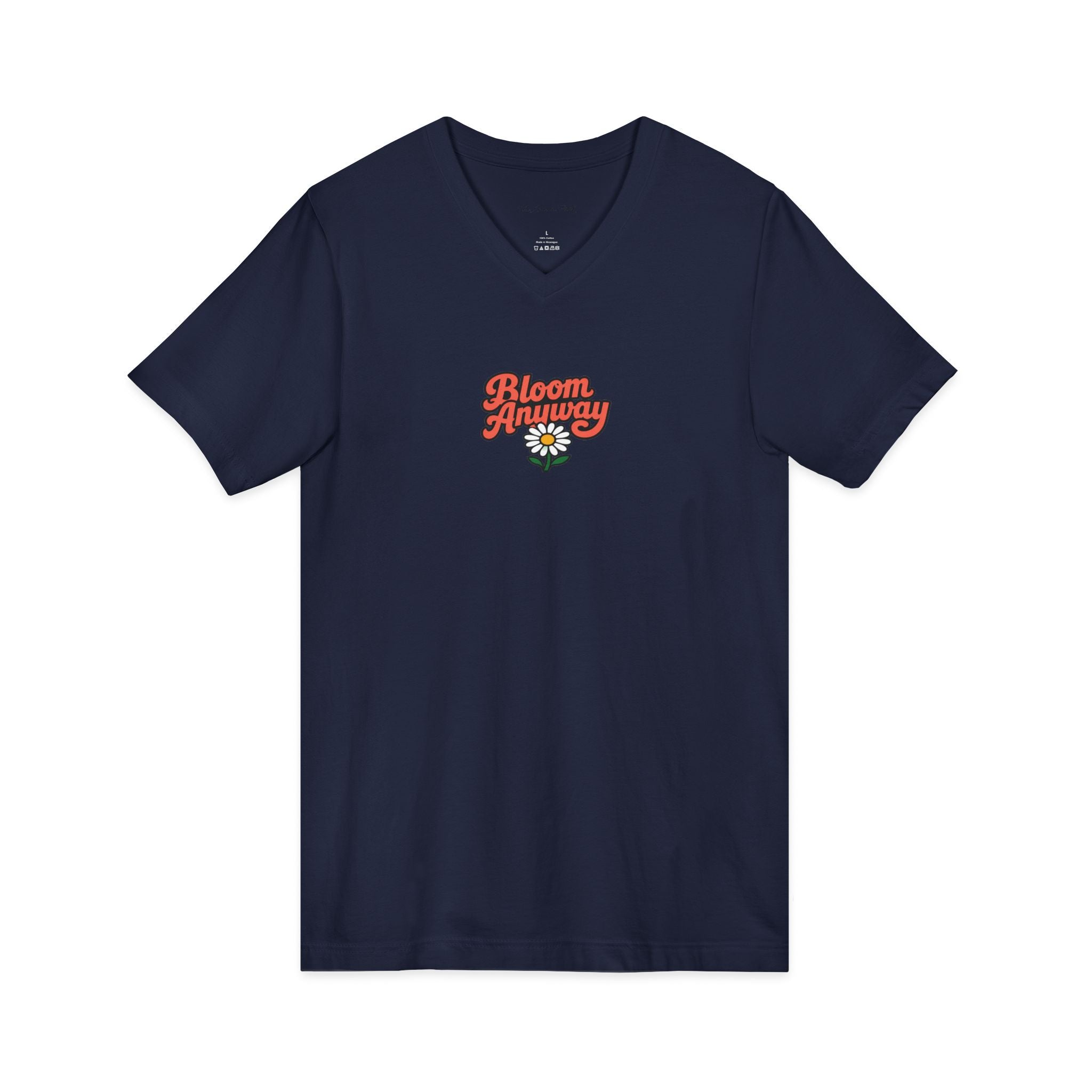Bloom Anyway — V-Neck Tee