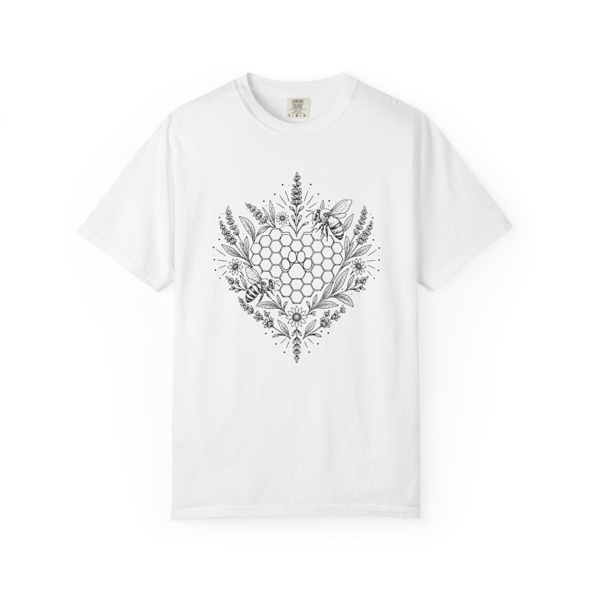 Bee Paw T-Shirt — Garment-Dyed Cotton