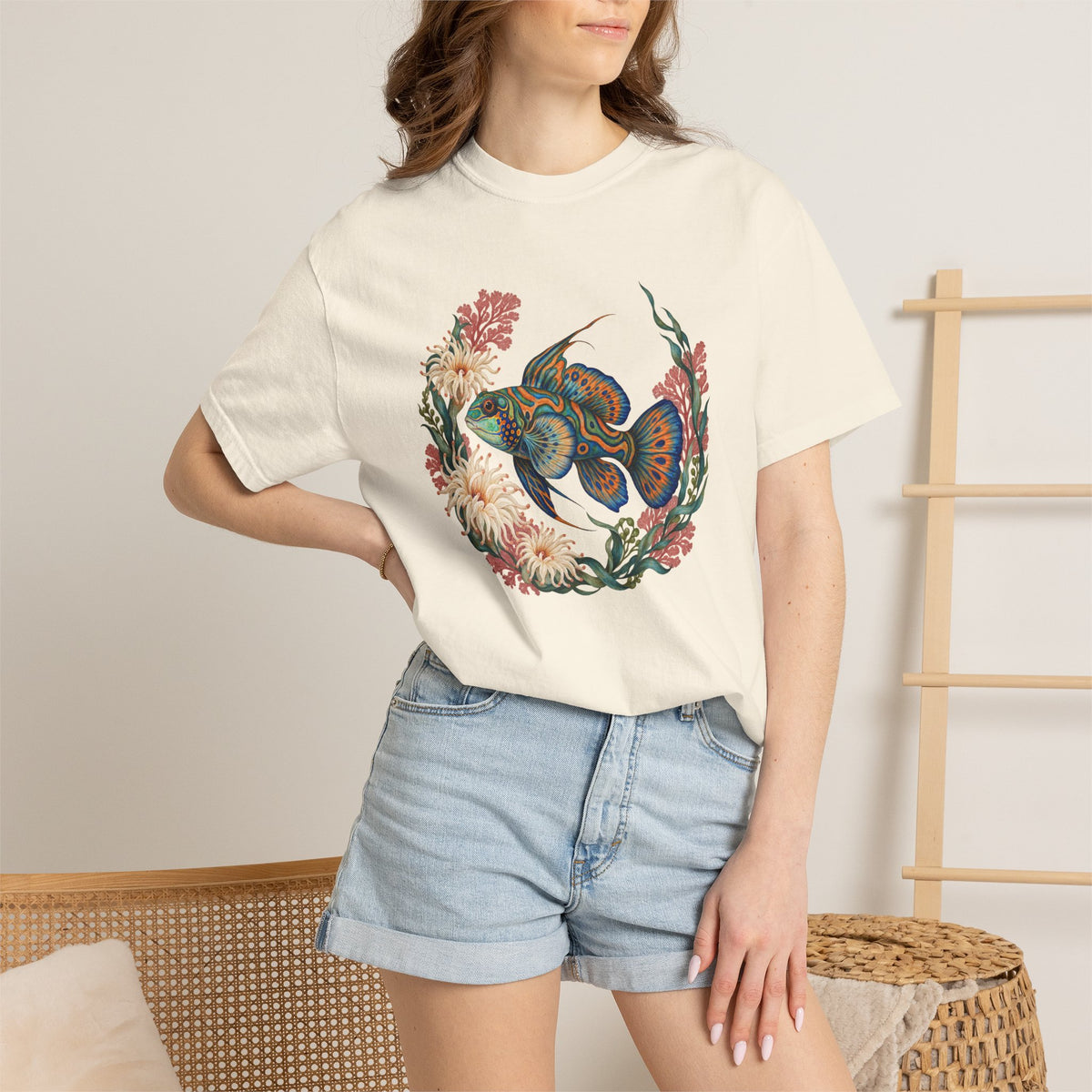 Reef Royalty — Blue & Orange Reef Fish T-Shirt