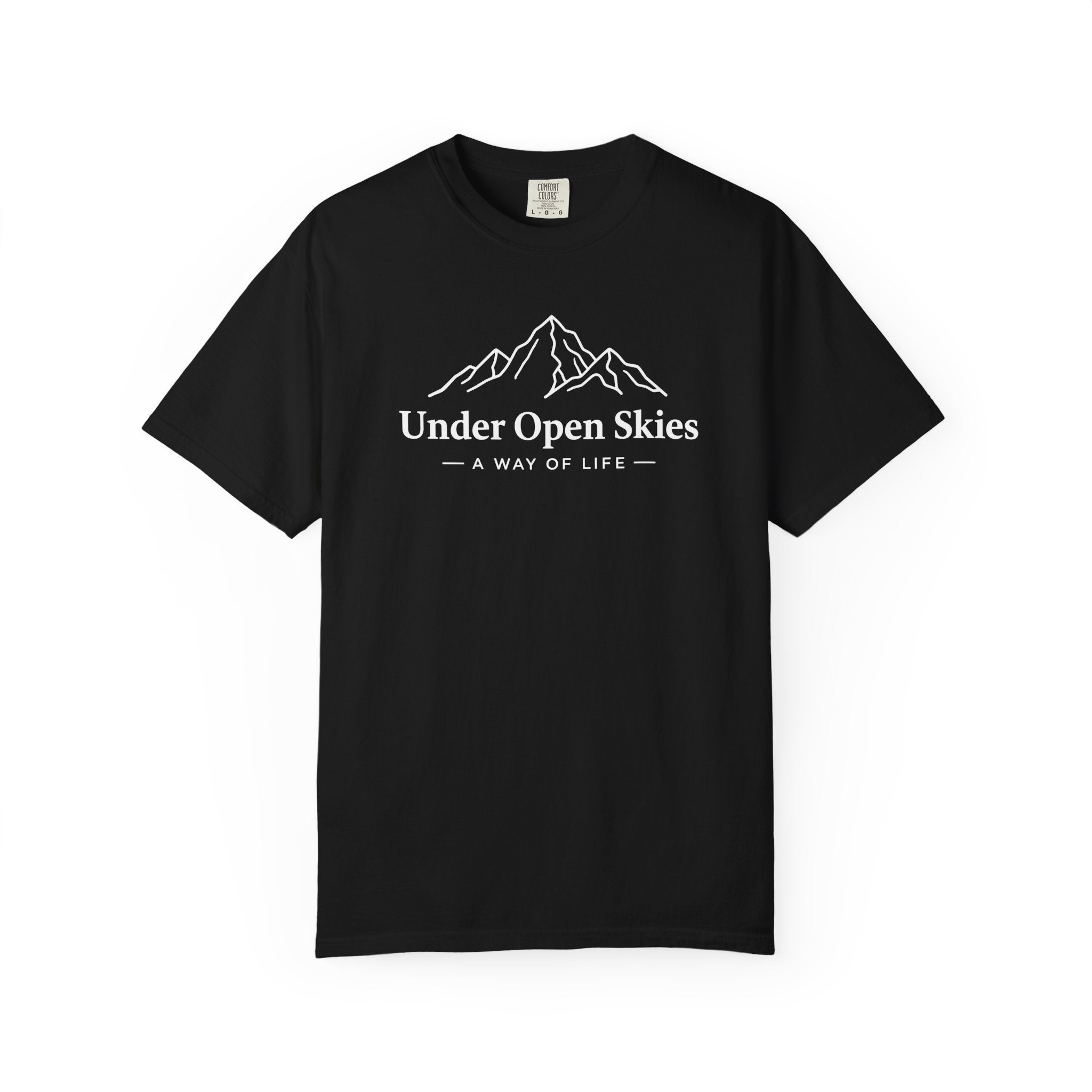 Under Open Skies - Minimalist Mountain Tee