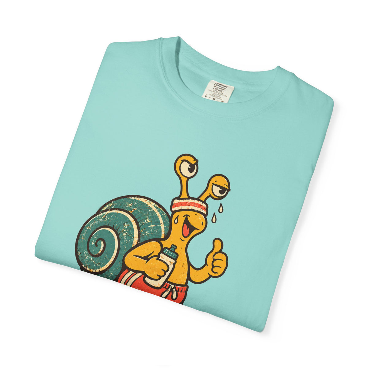 Jogging Snail T-Shirt — Garment-Dyed Cotton