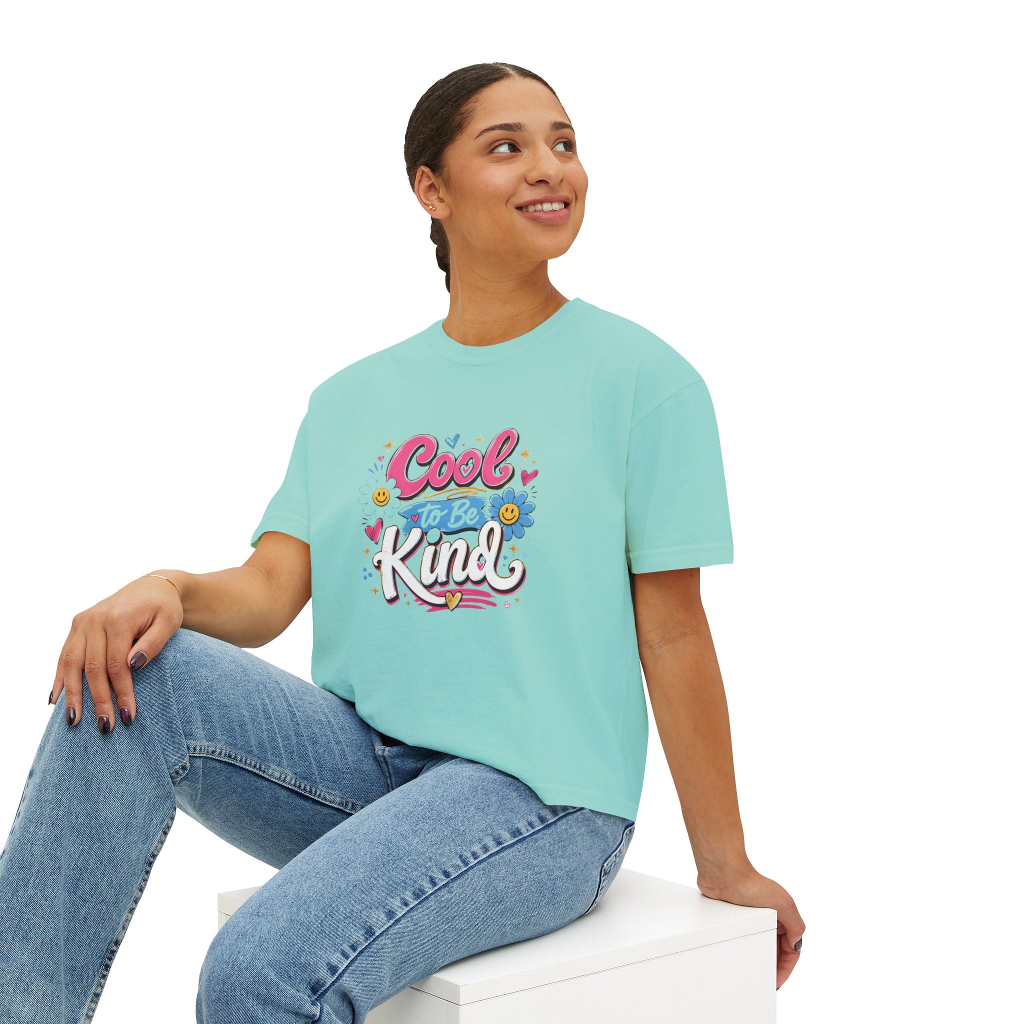 Cool to Be Kind — Boxy Cropped Tee