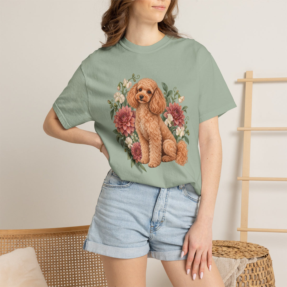 Poodle T-Shirt — Curls & Petals