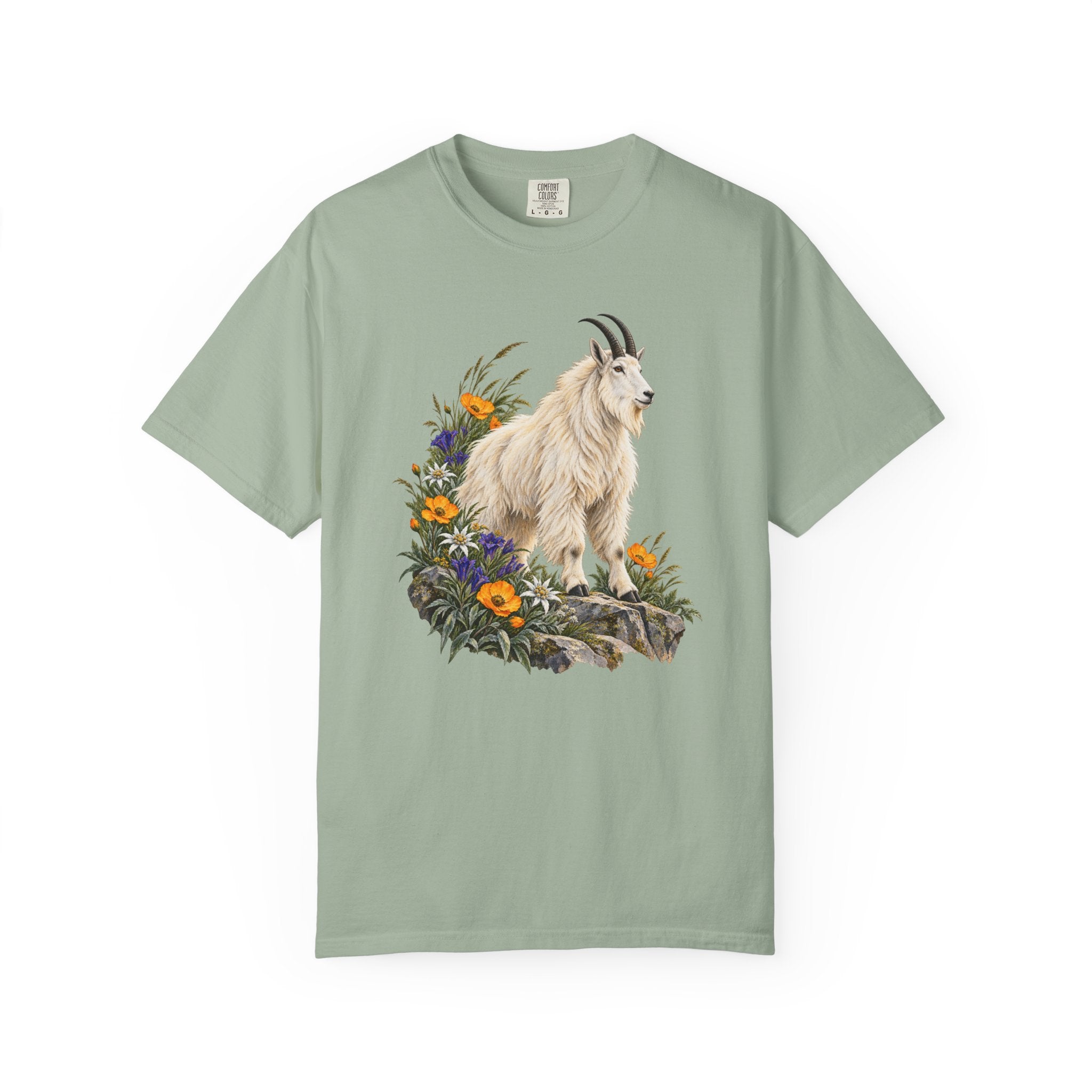 Mountain Goat Alpine T-Shirt — Garment-Dyed Cotton
