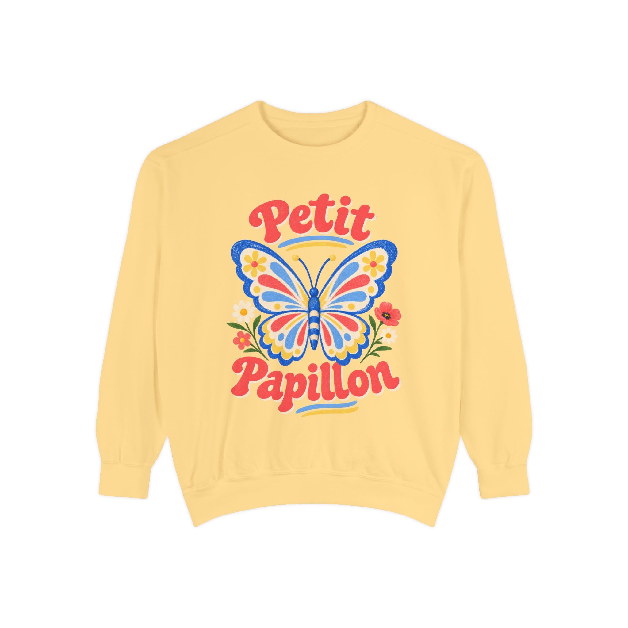 Petit Papillon Butterfly Sweatshirt — Garment-Dyed Fleece