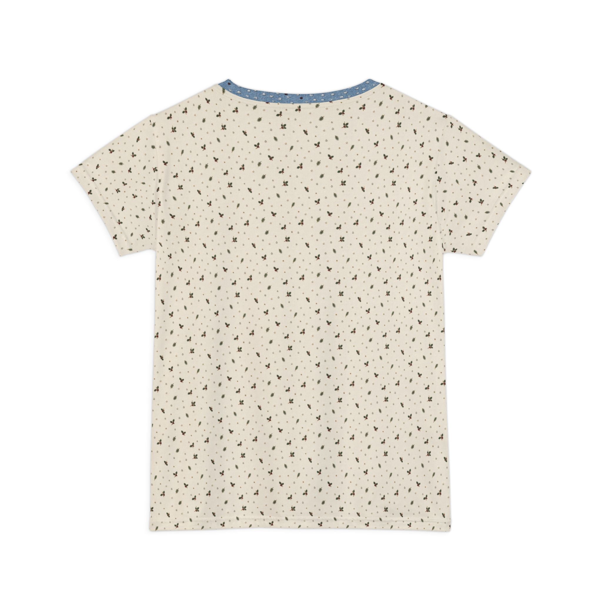 Jeweled Cardinal Women's Short Sleeve Shirt (AOP)