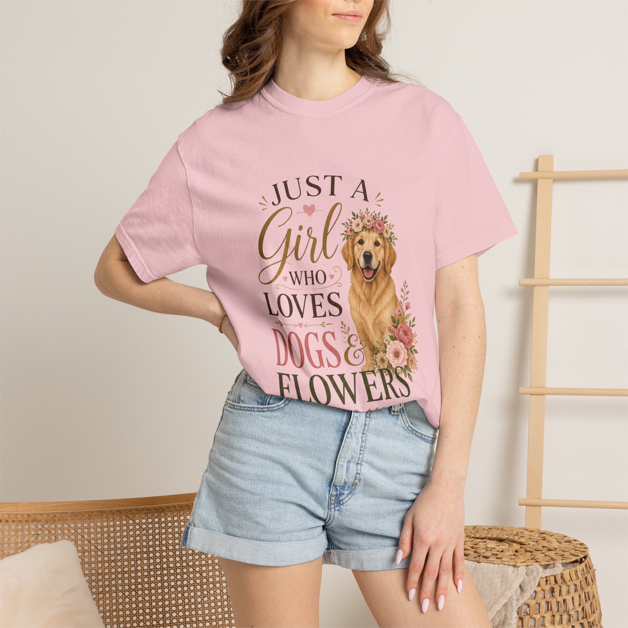 Just a Girl Who Loves Dogs and Flowers