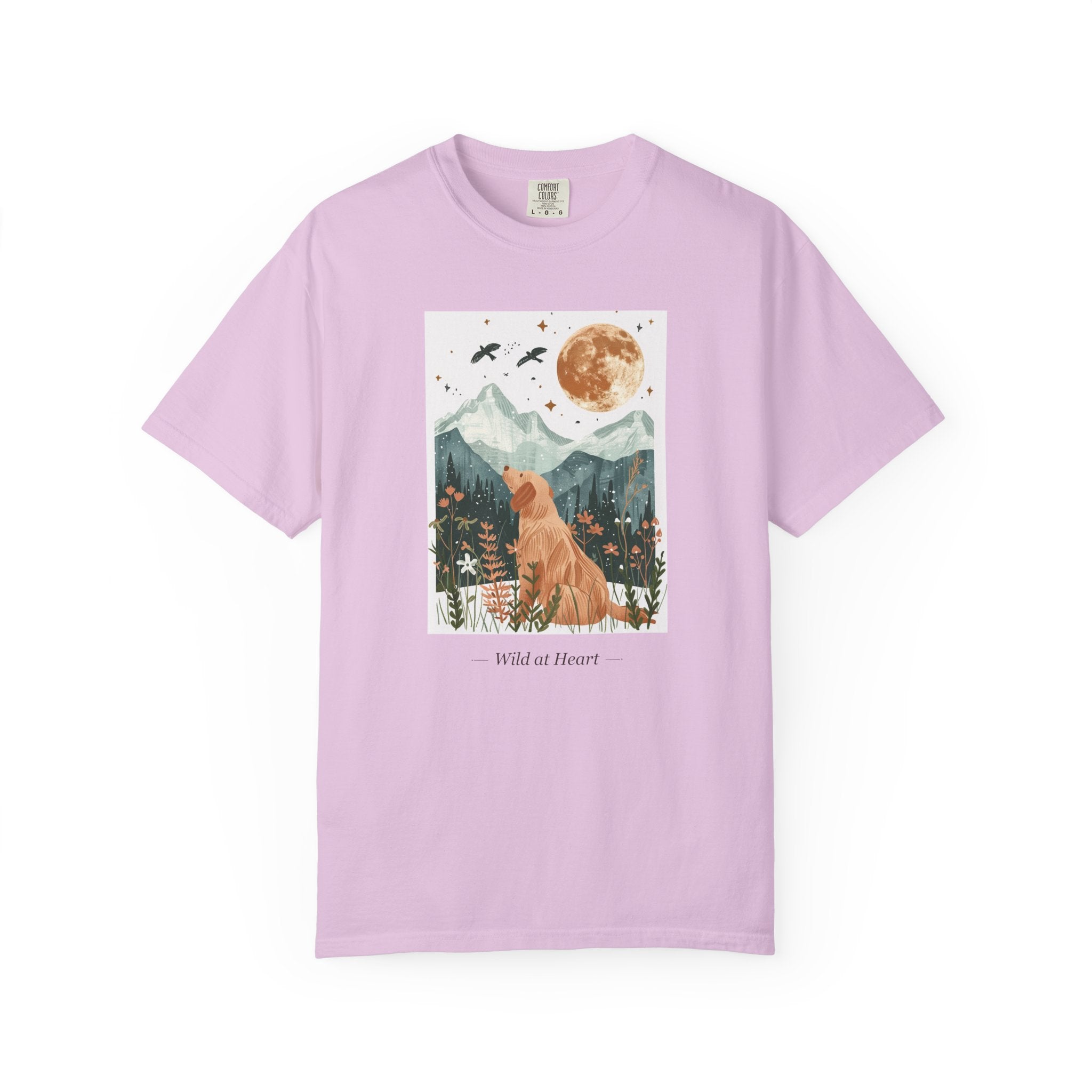 Wild at Heart - Folk Art Golden Retriever