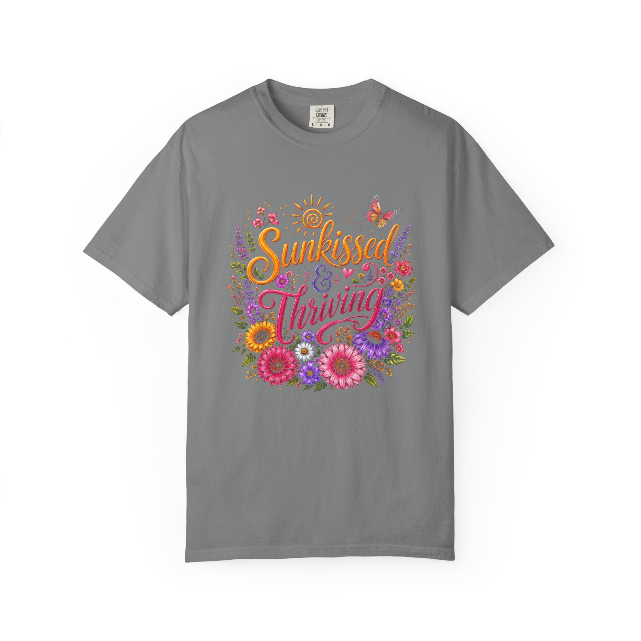 Sunkissed & Thriving - Retro Floral Summer Tee