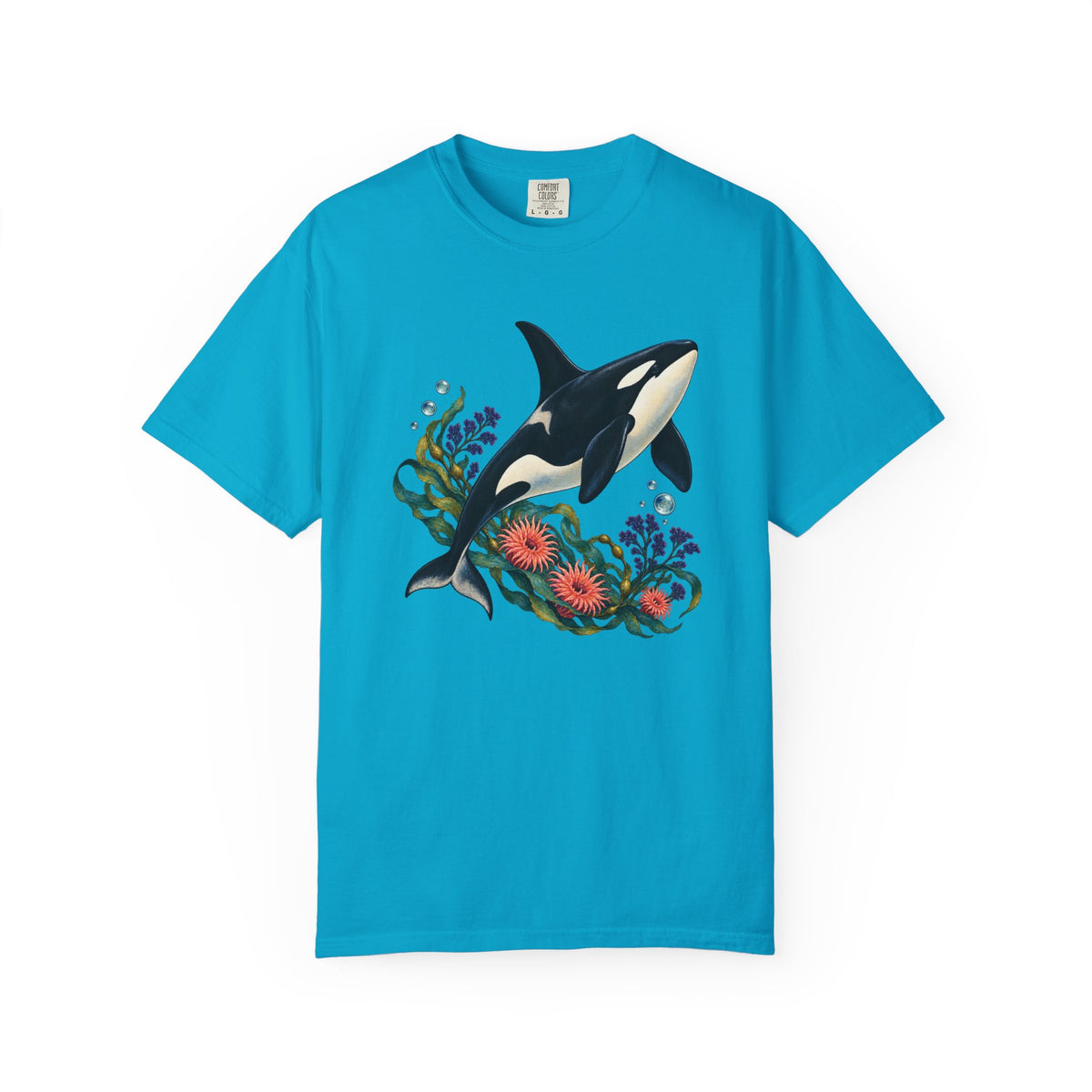 Orca, Kelp & Anemone T-Shirt — Garment-Dyed Cotton