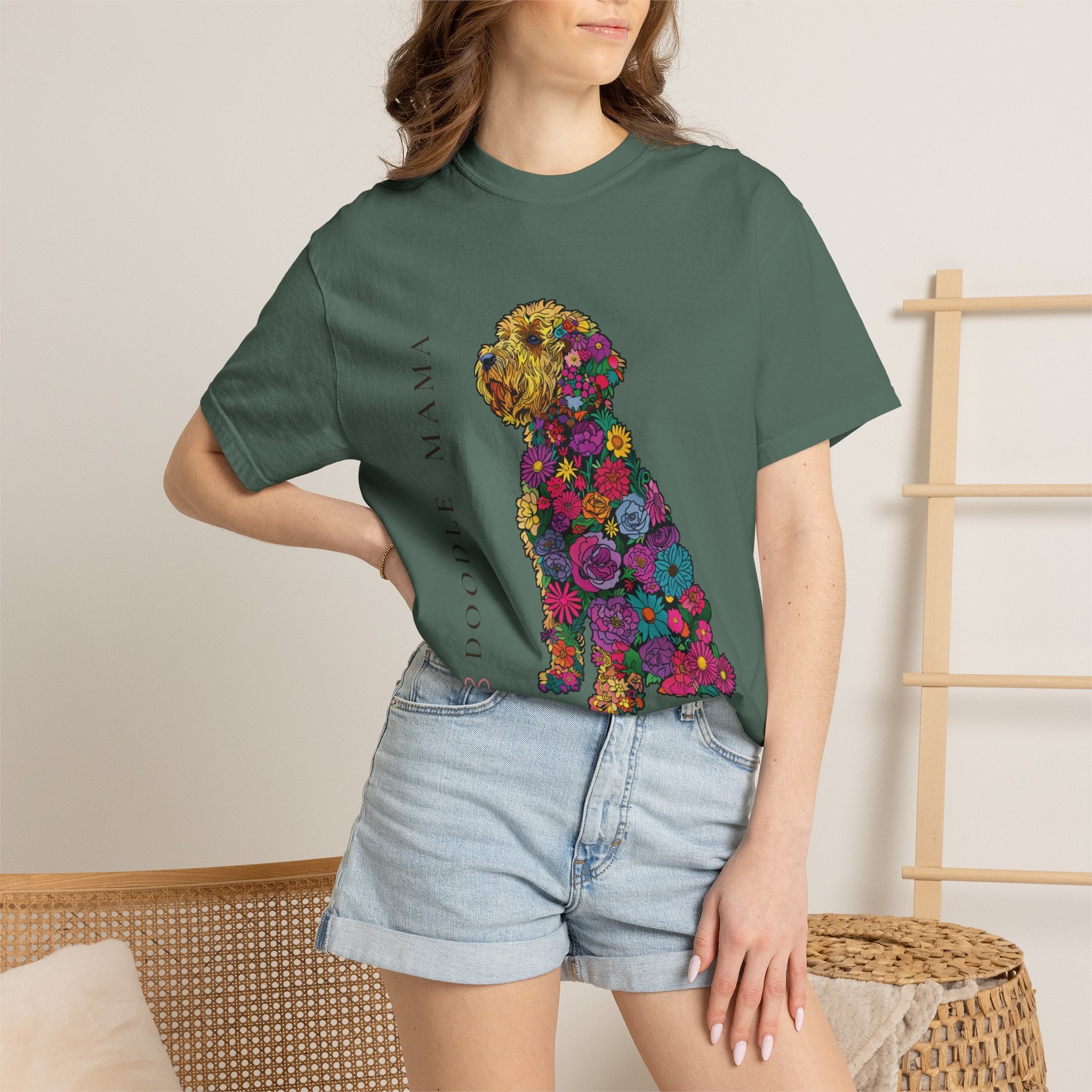 Doodle Mama - Floral Doodle Tee