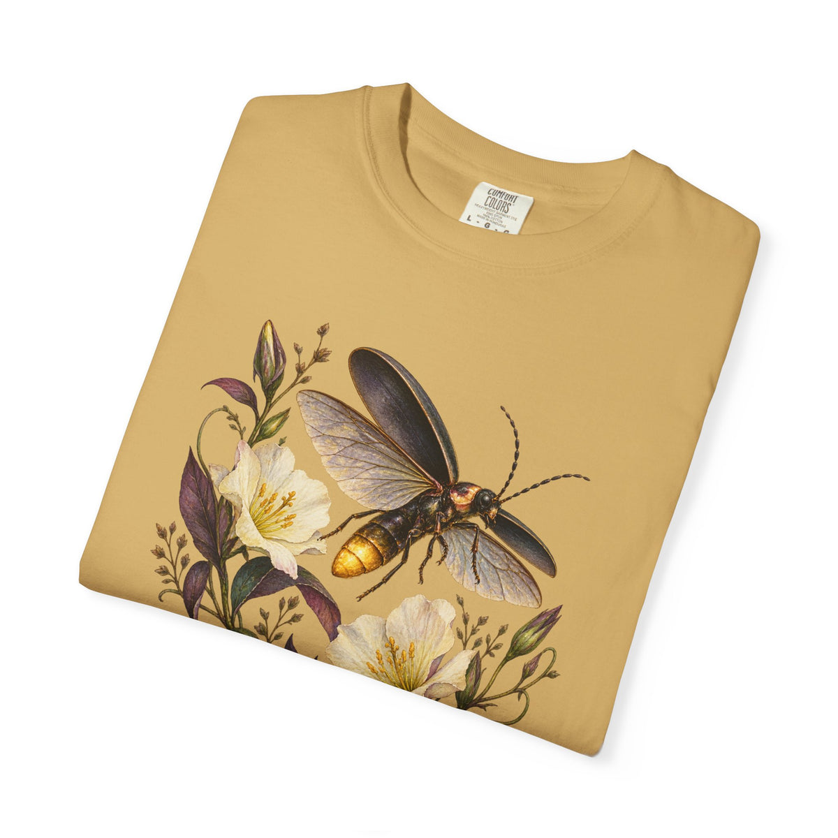 Firefly & Evening Primrose T-Shirt — modelled front view