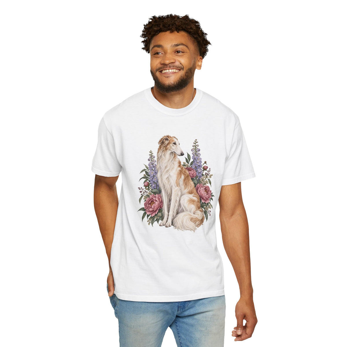 Borzoi T-Shirt — Poetry in Bloom