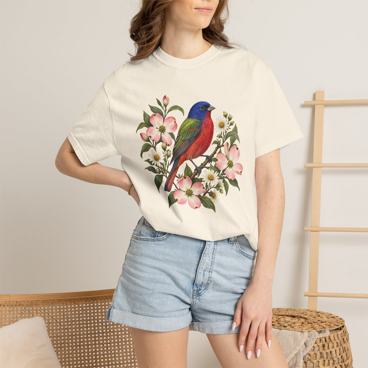 Painted Bunting T-Shirt — A Song in Color