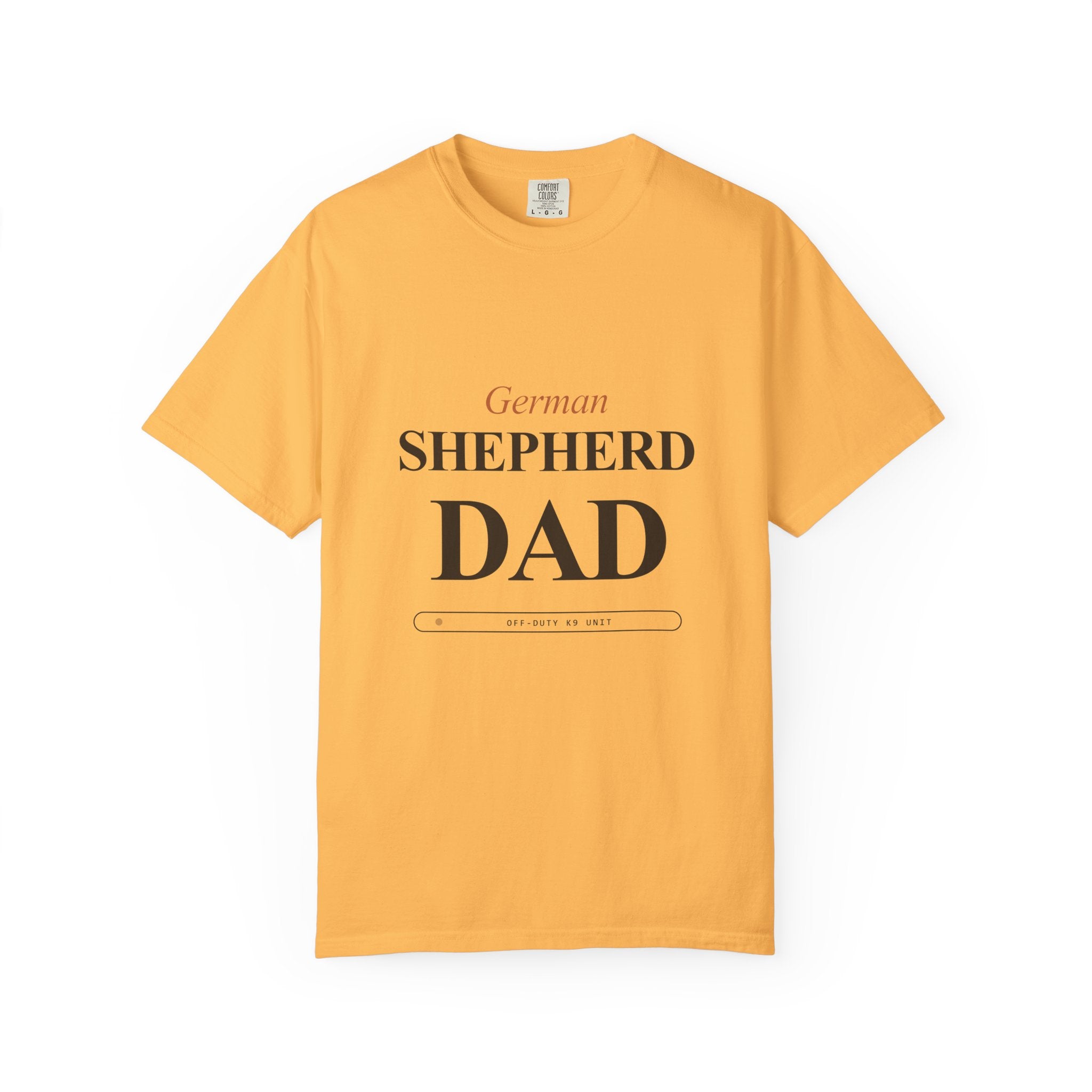 Off-Duty K9 Unit GSD shirt on model