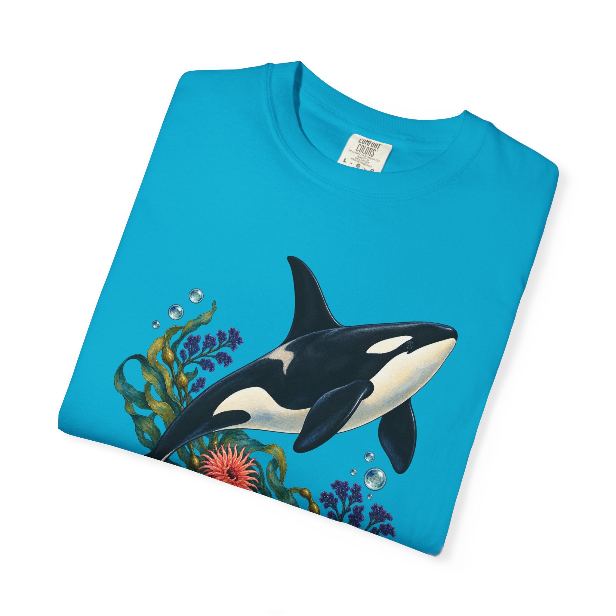Orca, Kelp & Anemone T-Shirt — Garment-Dyed Cotton