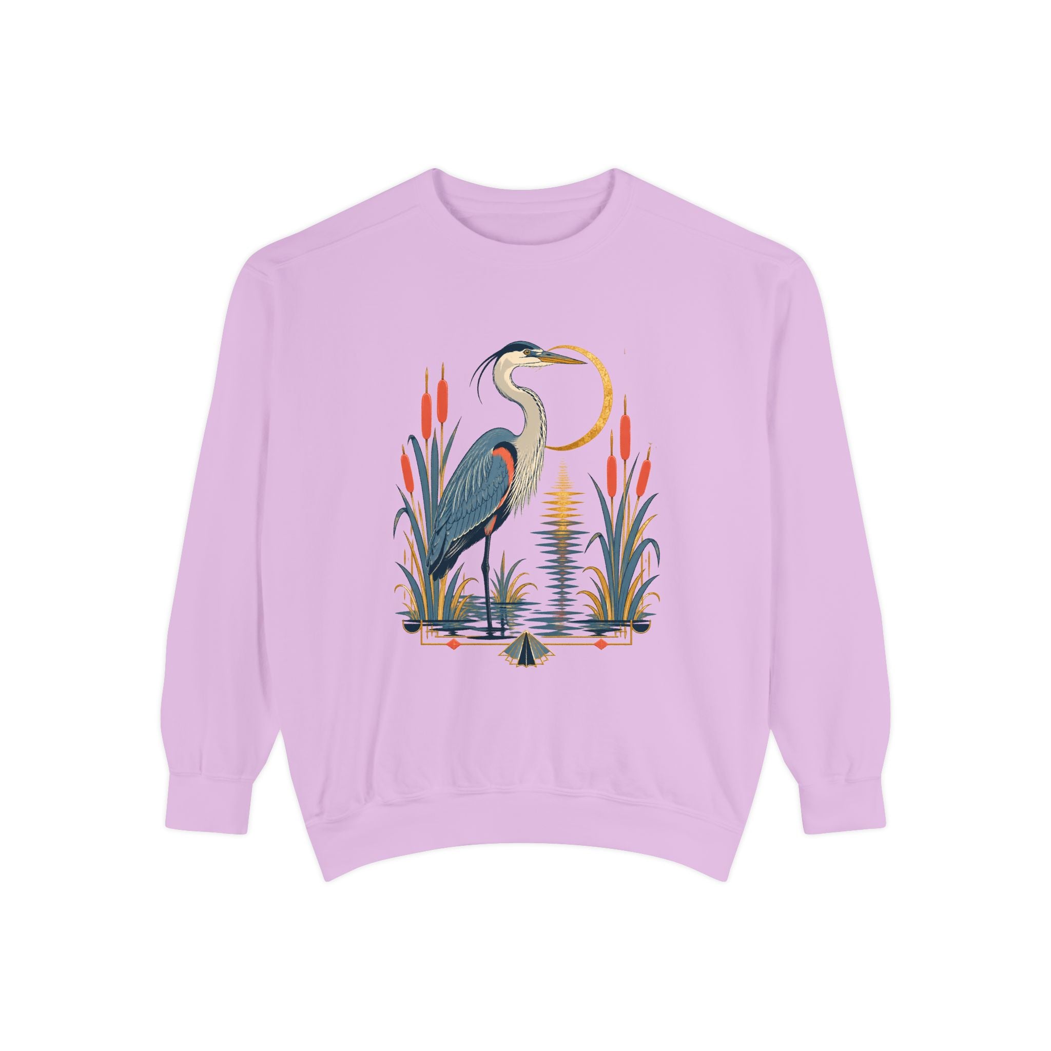 Art Deco Heron Sweatshirt