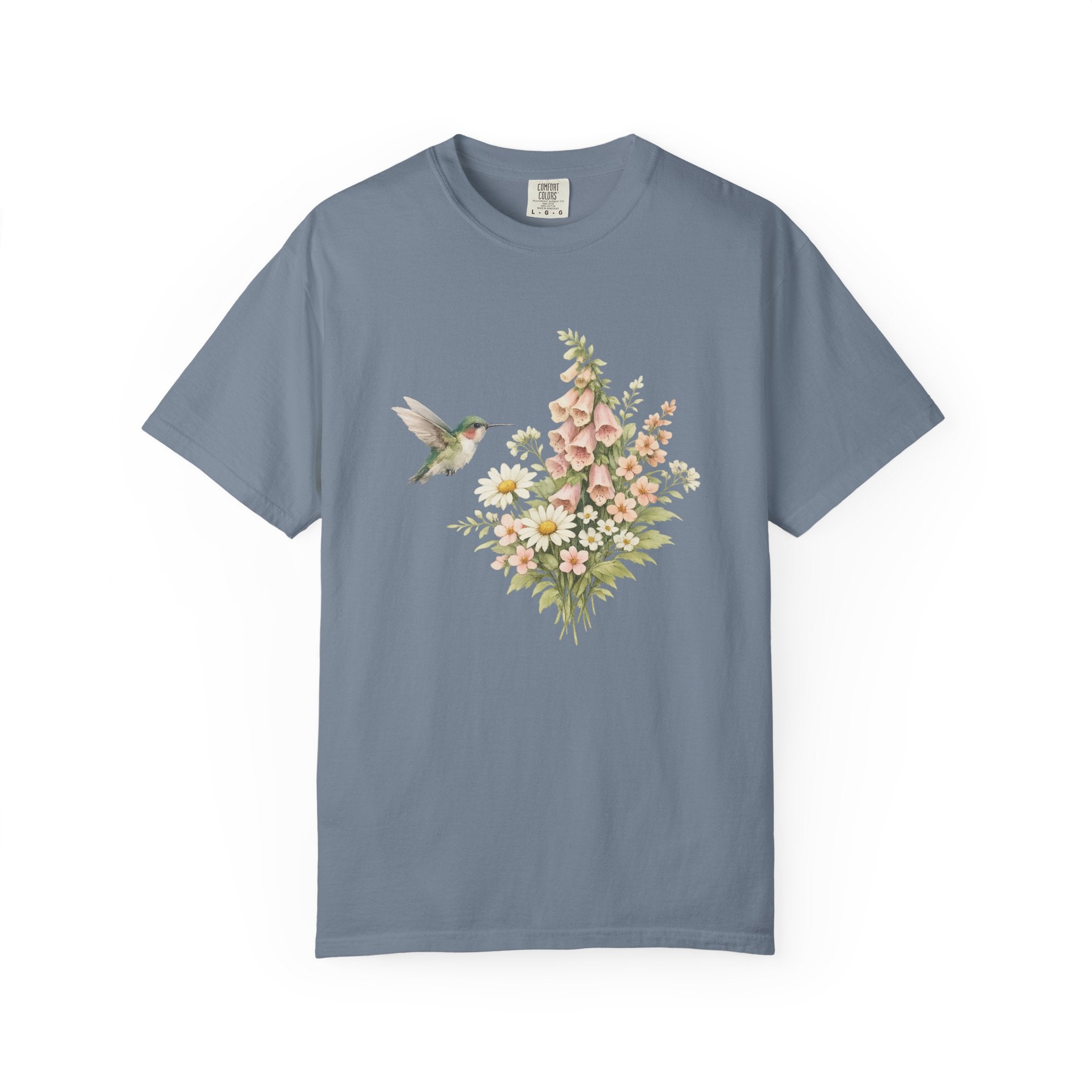 Hummingbird Foxglove Bouquet Tee