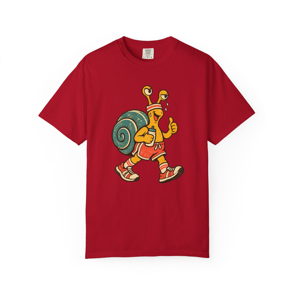 Jogging Snail T-Shirt — Garment-Dyed Cotton