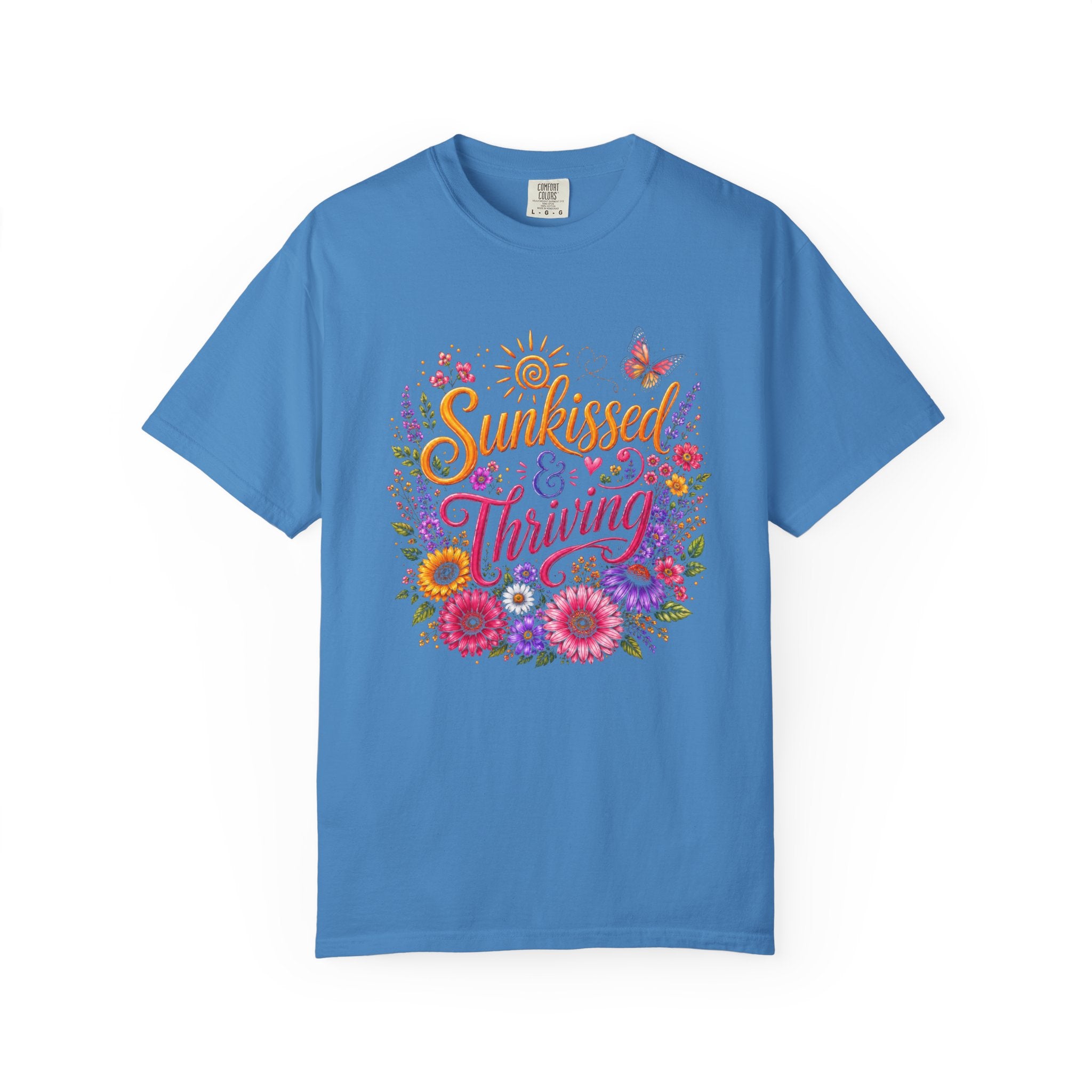 Sunkissed & Thriving - Retro Floral Summer Tee