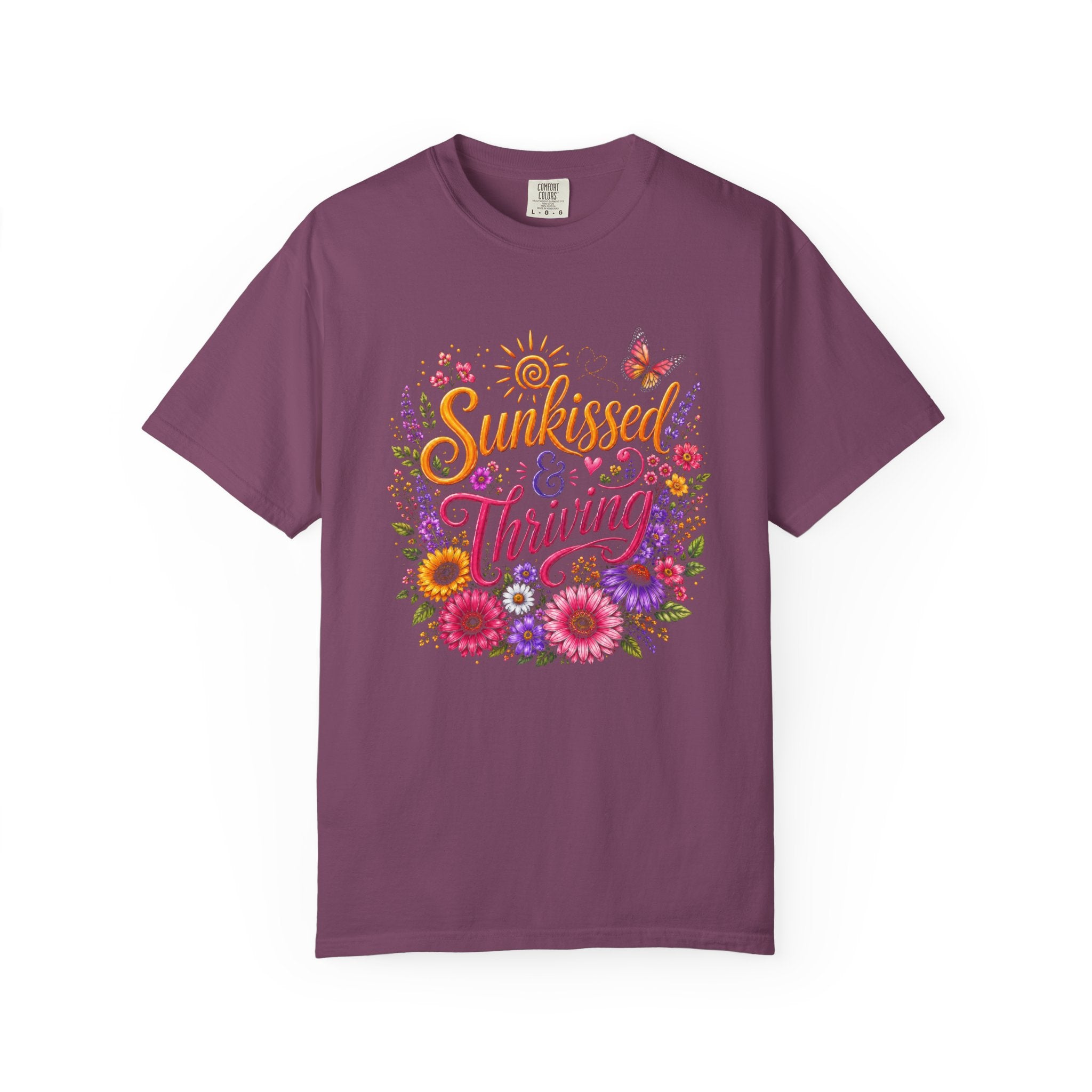 Sunkissed & Thriving - Retro Floral Summer Tee
