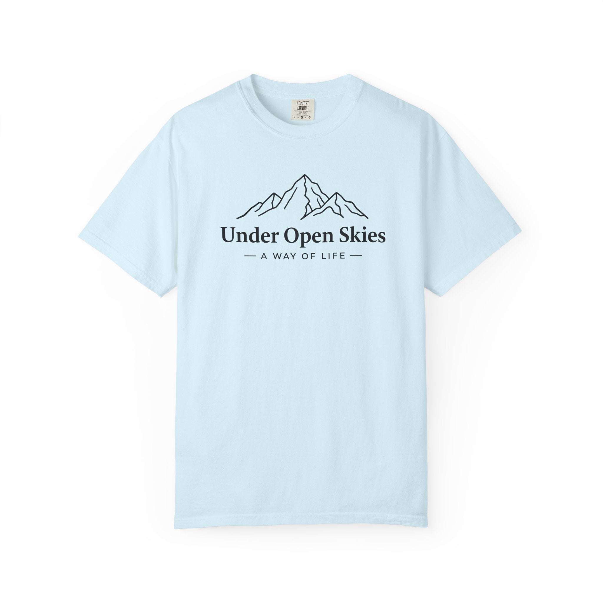 Under Open Skies - Minimalist Mountain Tee
