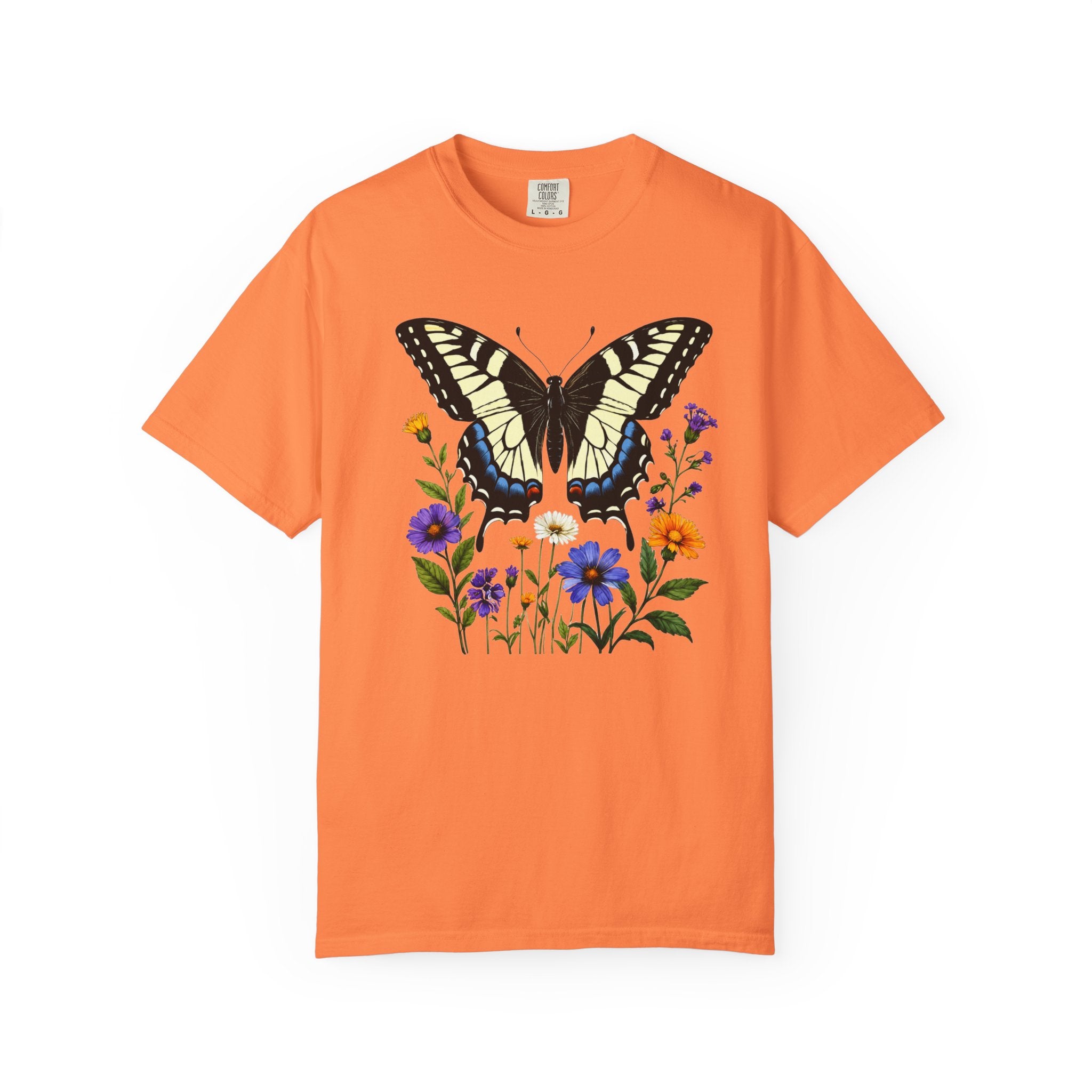Swallowtail & Wildflowers - Botanical Butterfly