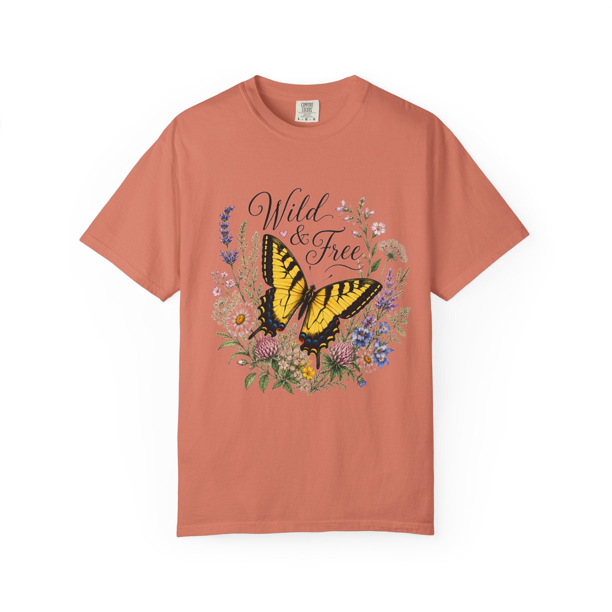Wild & Free - Butterfly Wildflower Tee