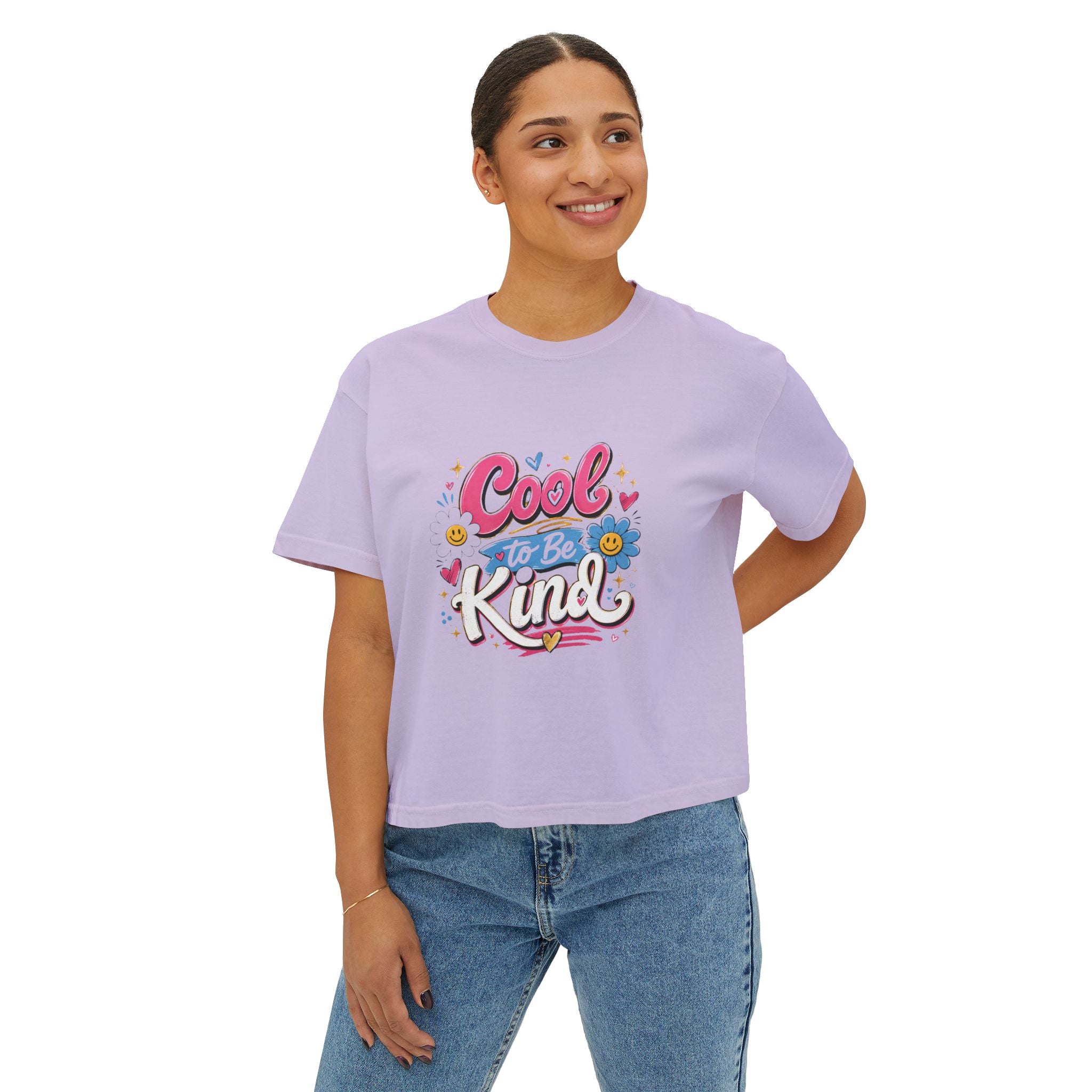 Cool to Be Kind — Boxy Cropped Tee