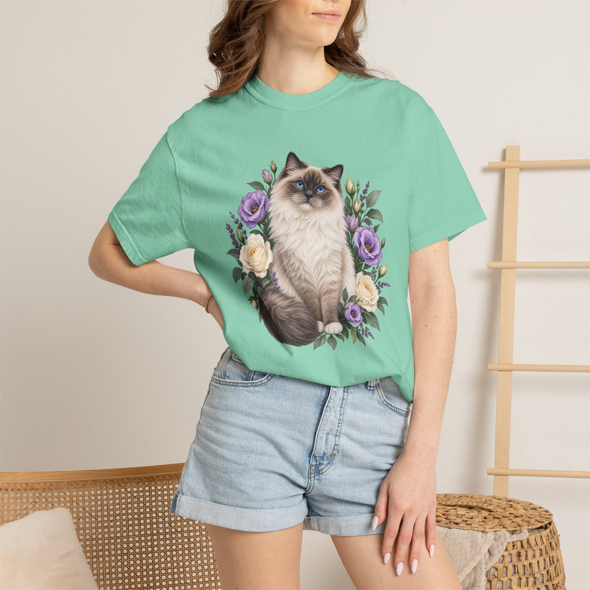 Hoopoe Hollyhock Tee