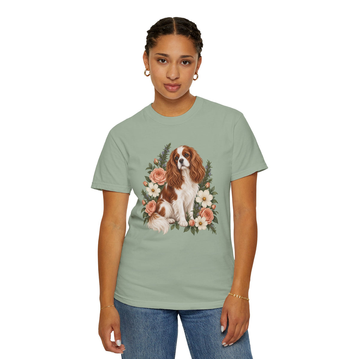 Cavalier King Charles Spaniel T-Shirt — Royal in Bloom