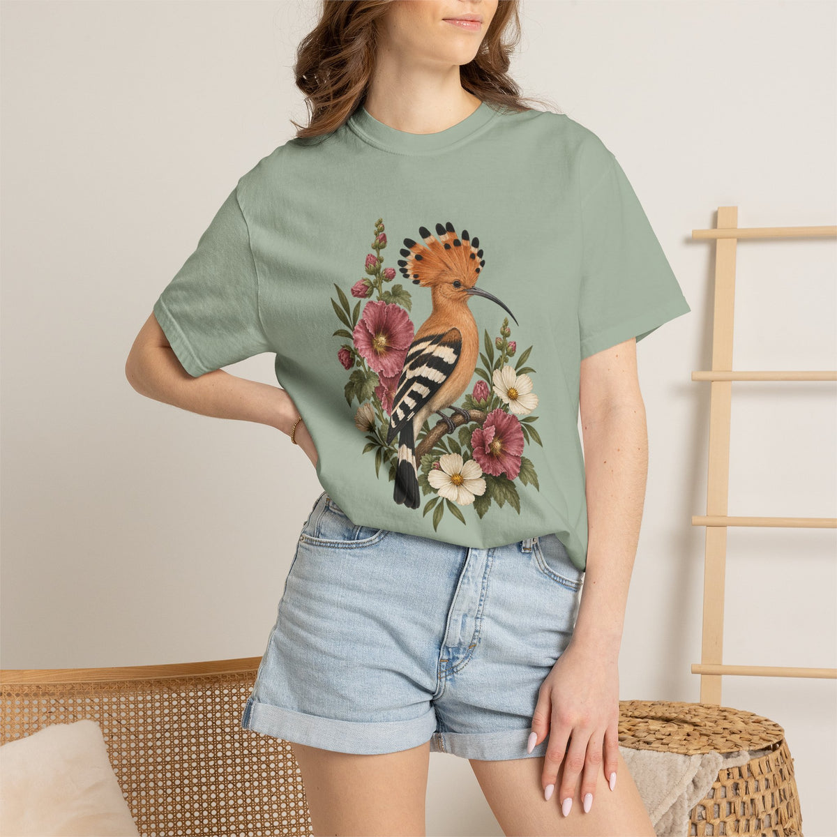 Glasswing Butterfly Scabiosa Tee