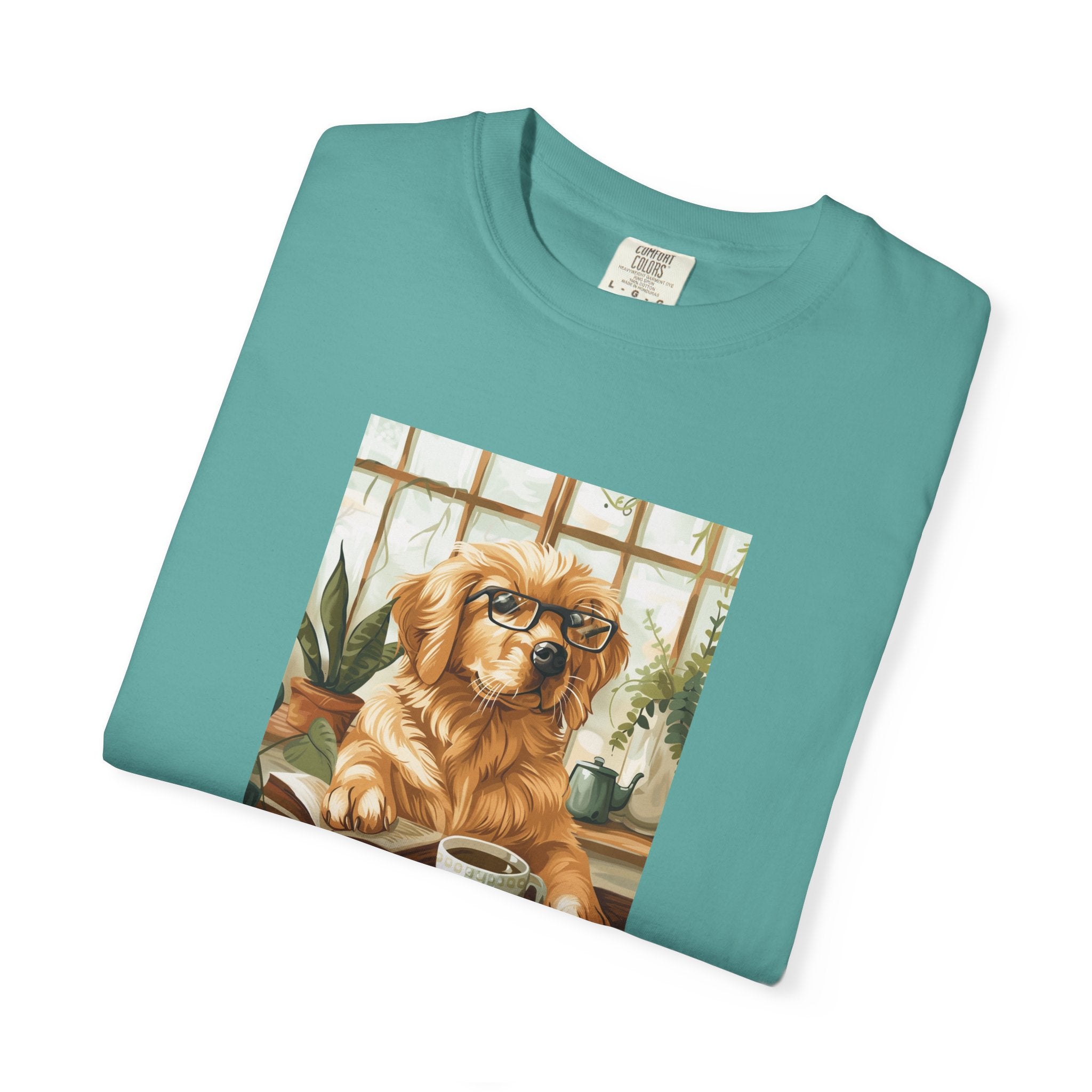 Working From Home - Golden Retriever Tee
