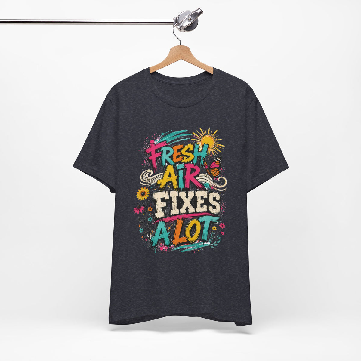 Fresh Air Fixes a Lot T-Shirt — Garment-Dyed Cotton