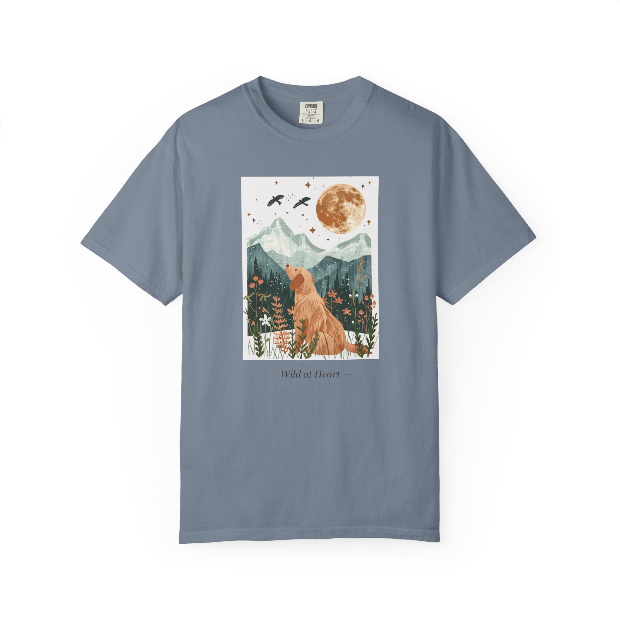 Wild at Heart - Folk Art Golden Retriever