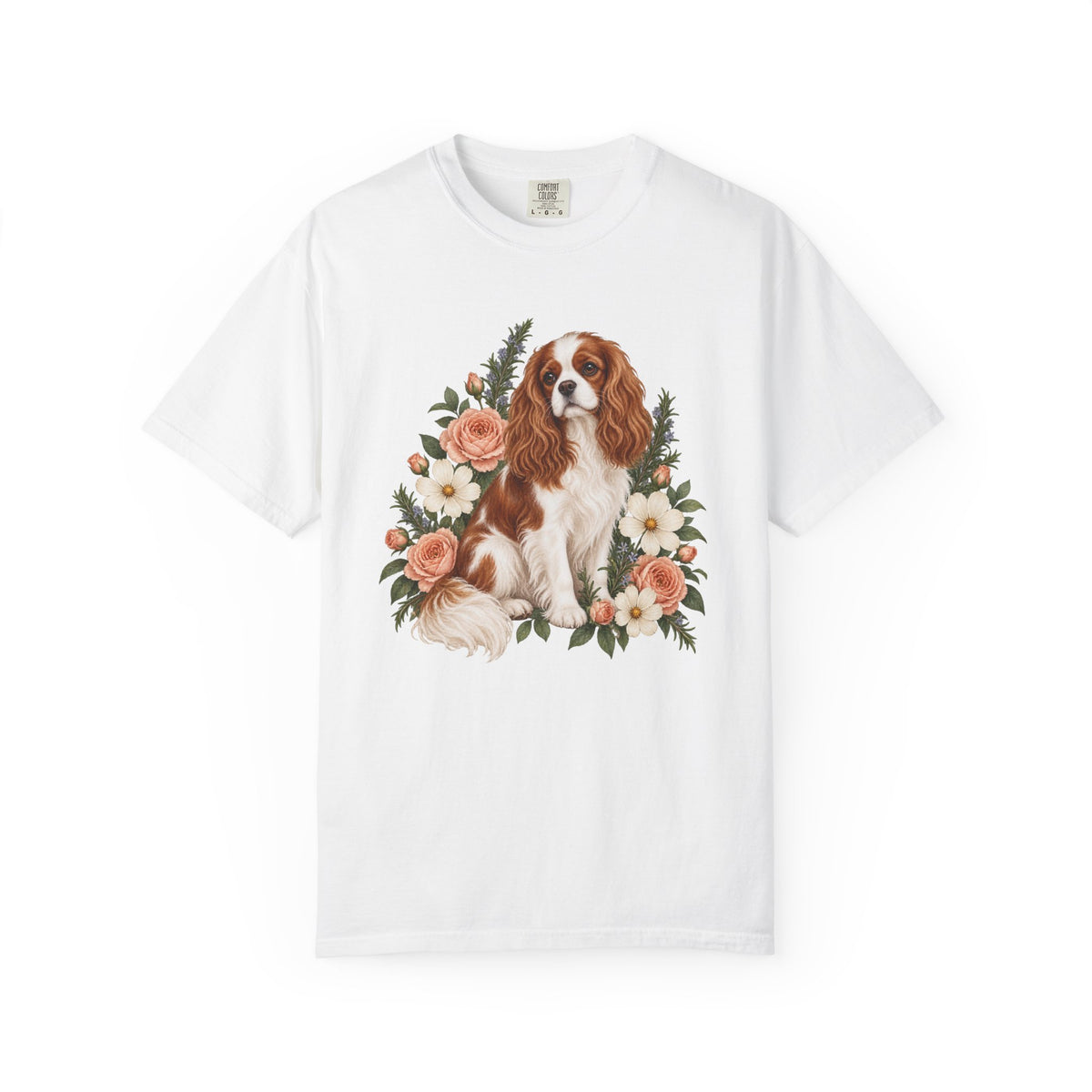 Cavalier King Charles Spaniel T-Shirt — Royal in Bloom