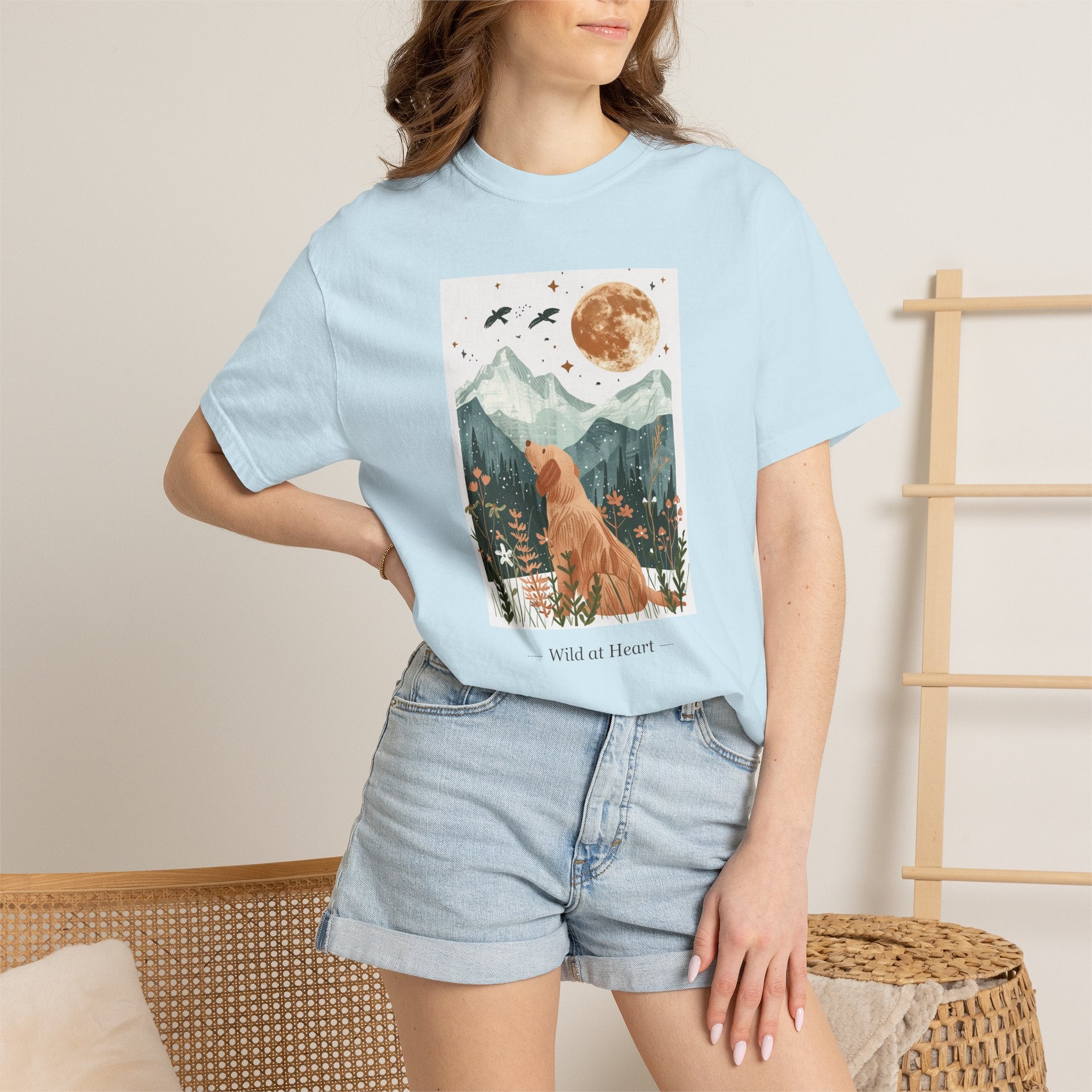 Wild at Heart - Folk Art Golden Retriever