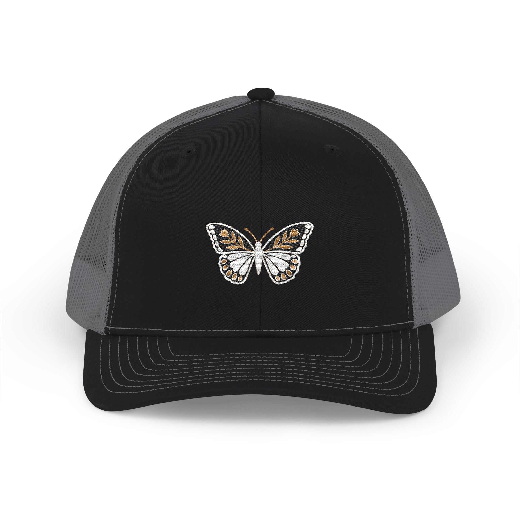 Golden Butterfly — Embroidered Trucker Hat