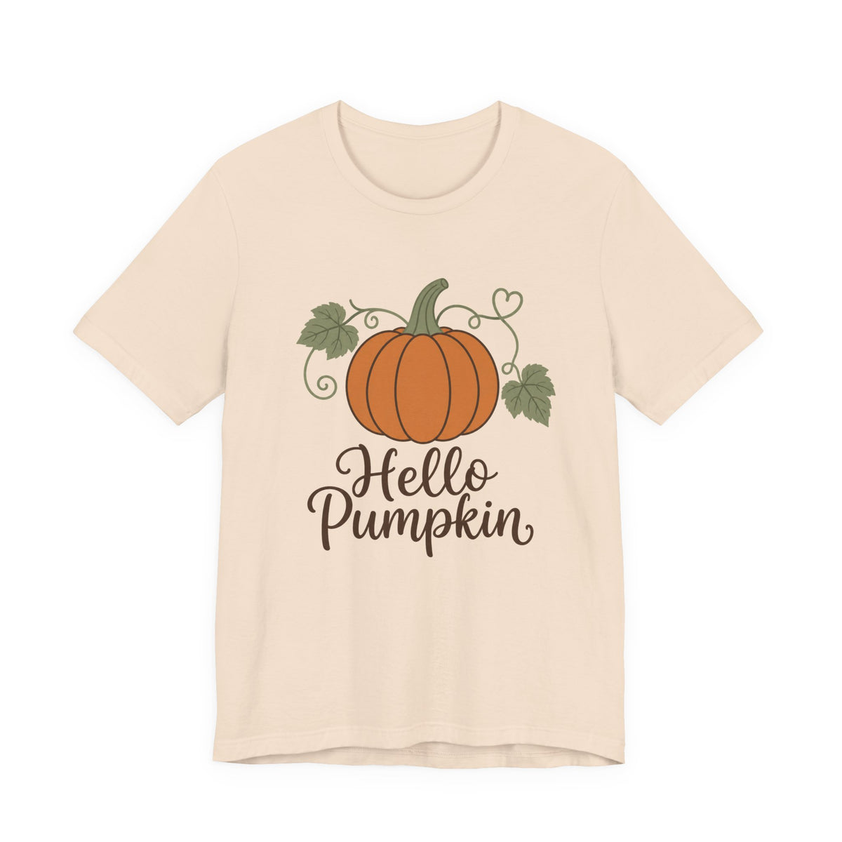 Hello Pumpkin Fall T-Shirt — Garment-Dyed Cotton