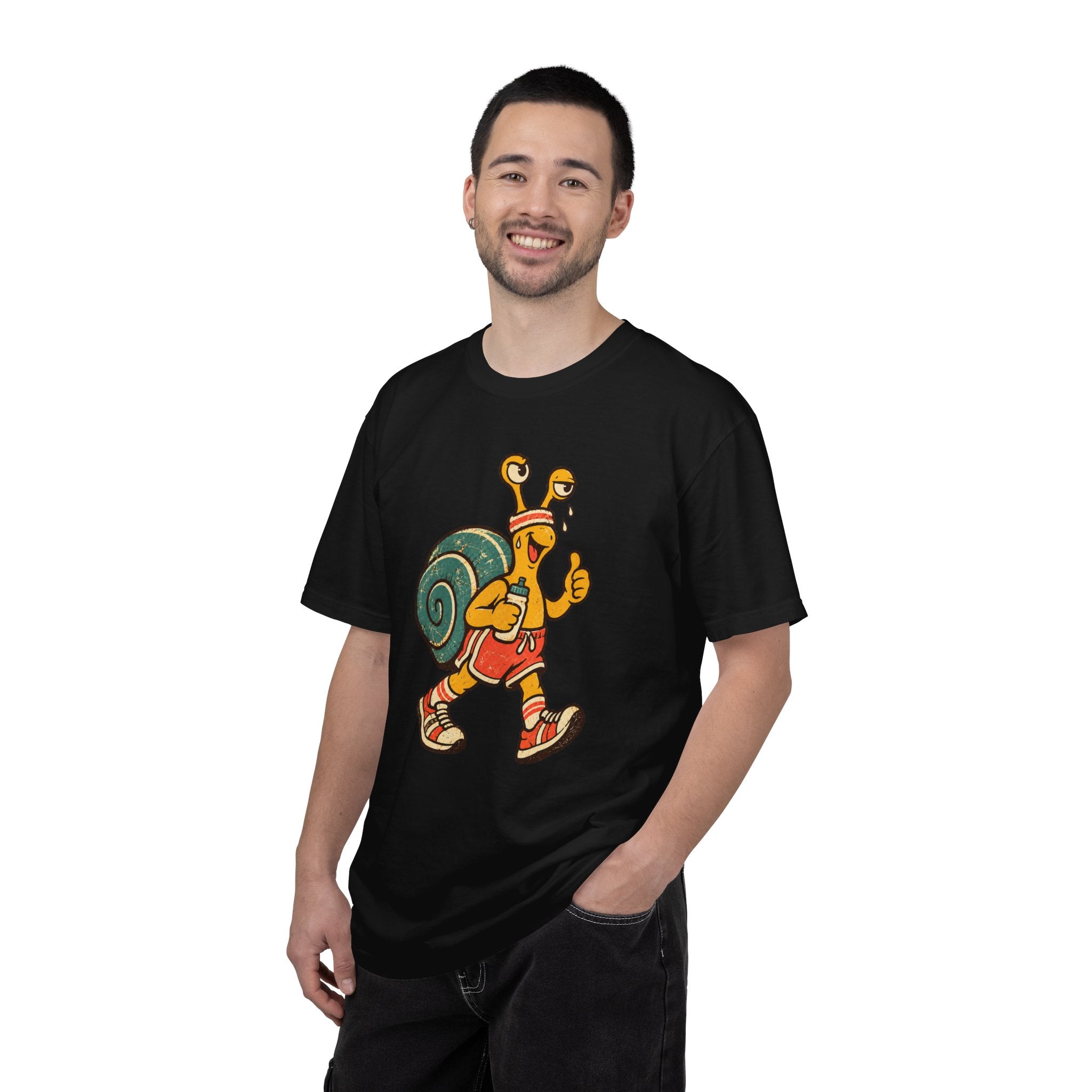 Jogging Snail T-Shirt — Garment-Dyed Cotton
