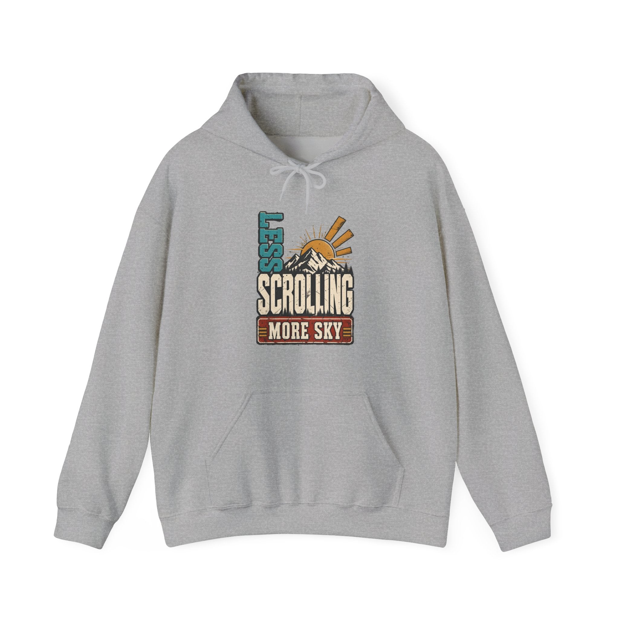 Less Scrolling More Sky Hooded Sweatshirt