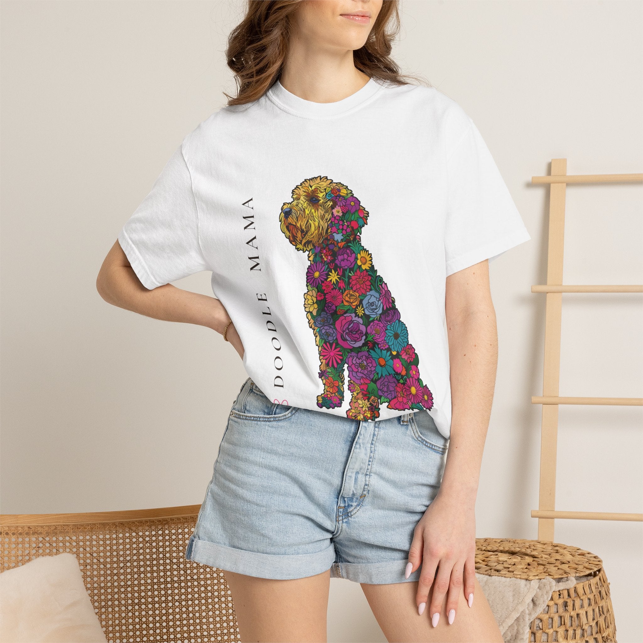 Doodle Mama - Floral Doodle Tee